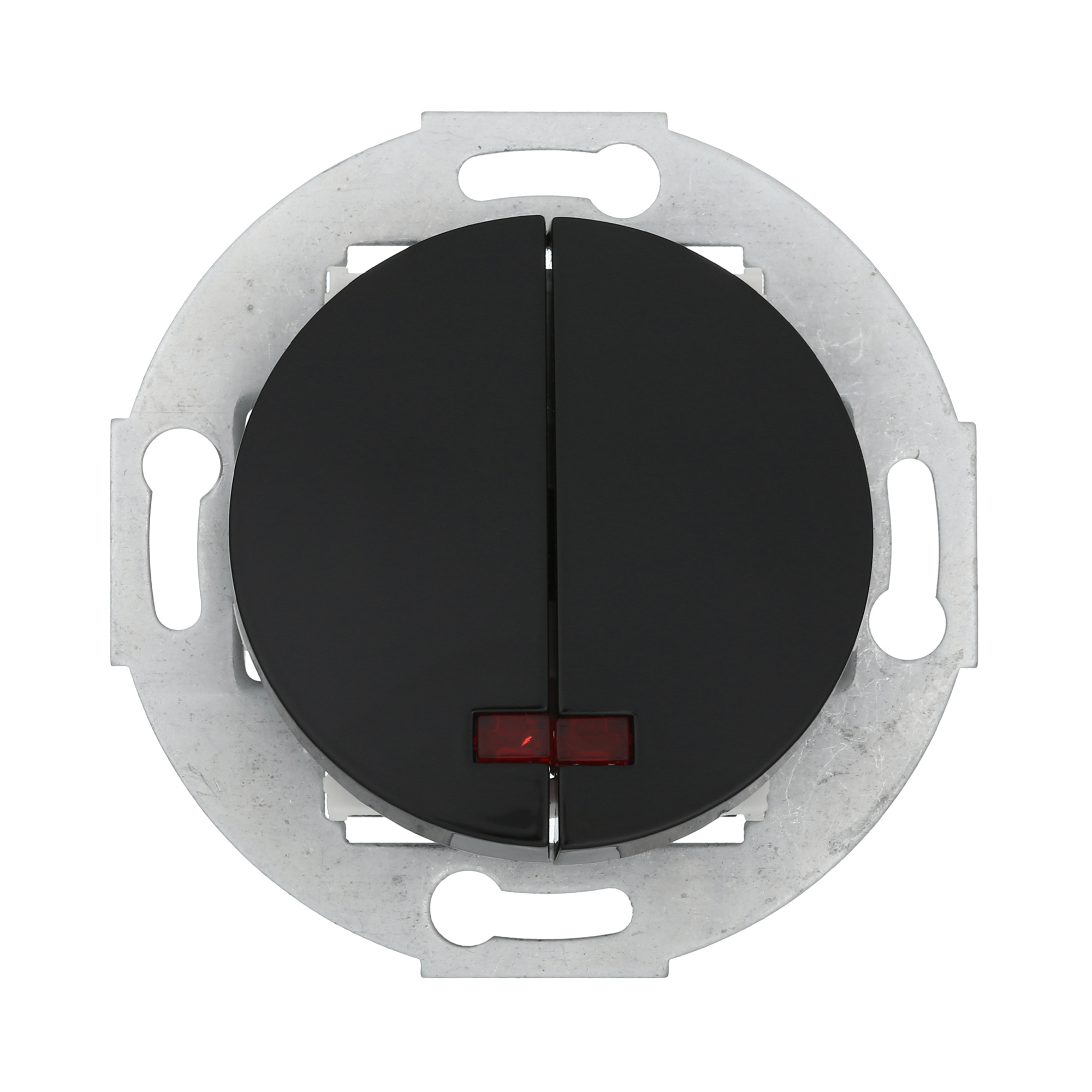 Изображение товара Встраиваемый двухклавишный выключатель Экопласт LK Vintage 881208-1 черный