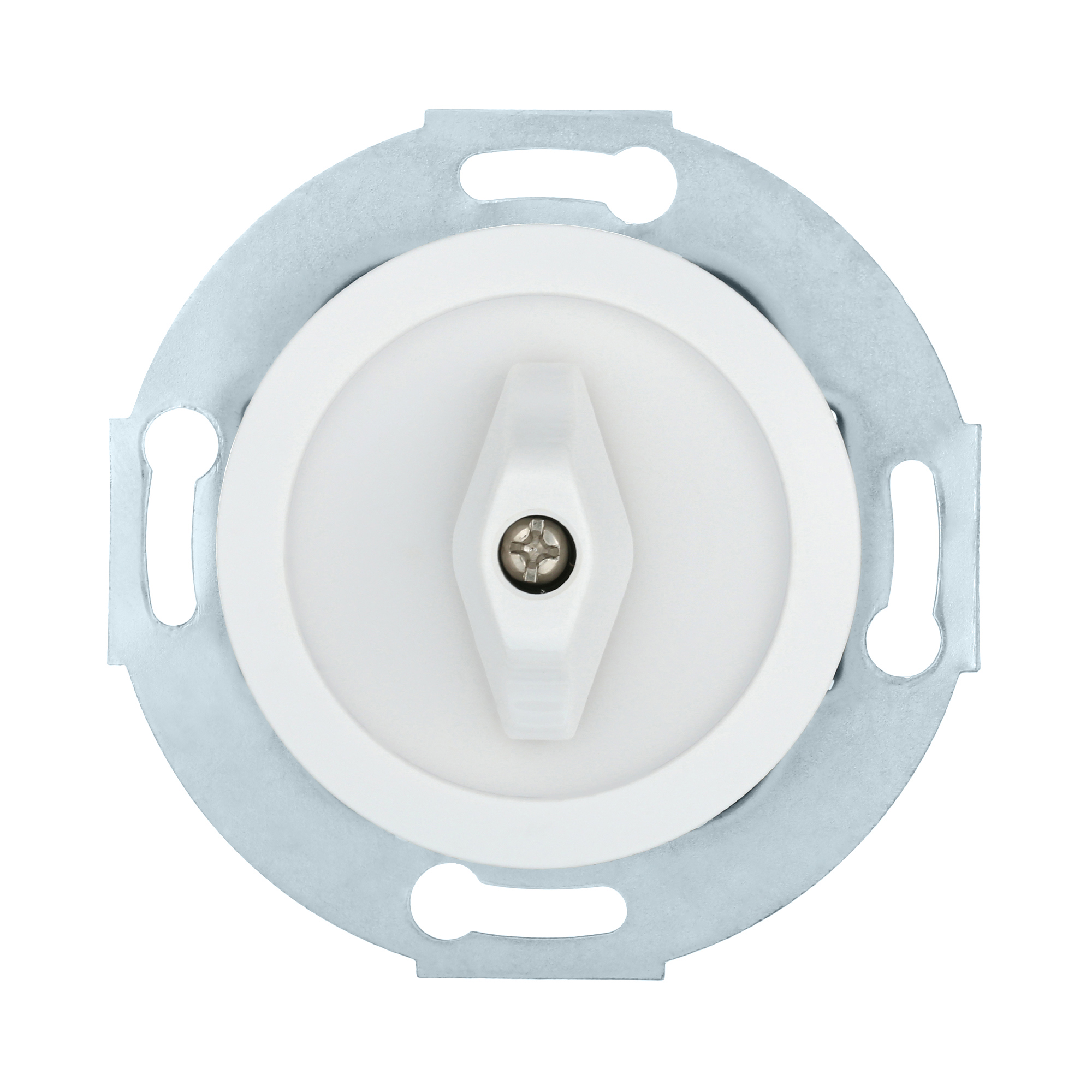 Изображение товара Выключатель поворотный встраиваемый Экопласт LK Vintage 880604-1 2 клавиши белый