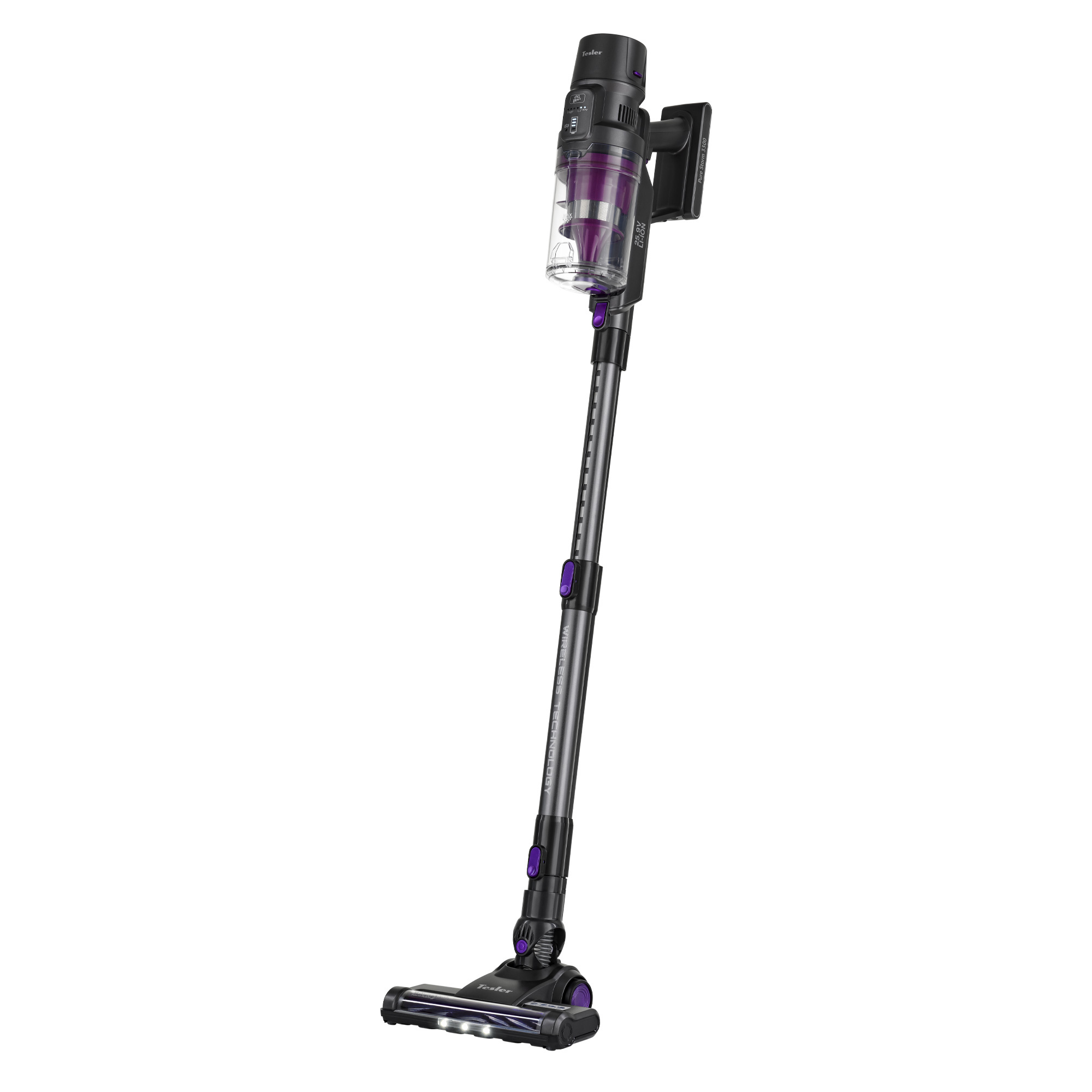 Изображение товара Беспроводной вертикальный пылесос Tesler Pure Storm 3300, 235 Вт, 0.8 л