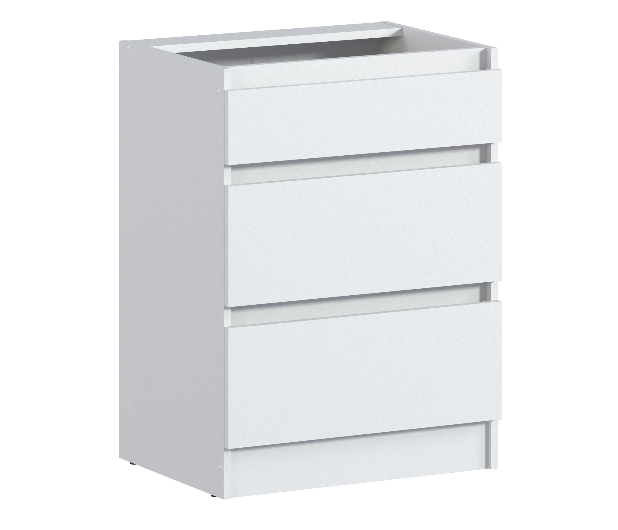 Изображение товара Напольный шкаф Столплит Леон ЛНСЯ-60 60x81x46 см ЛДСП цвет белый