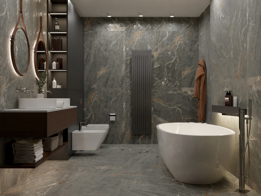 Изображение товара Керамогранит Primavera Hez Grey Grit Granula 60x120 см 1.44 м²