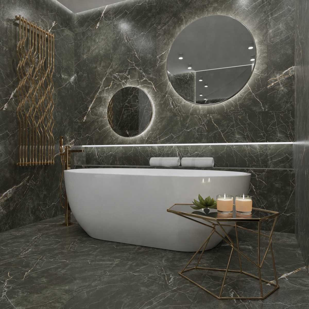 Изображение товара Керамогранит Primavera Grit Granula 78550 60x120 см черный для пола и стен