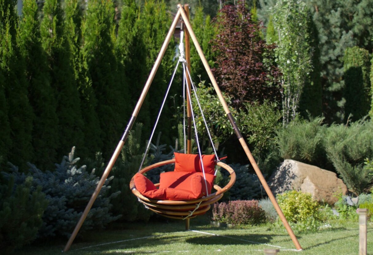 Изображение товара Качели садовые Besta fiesta Maya 1-но местные до 150 кг красный