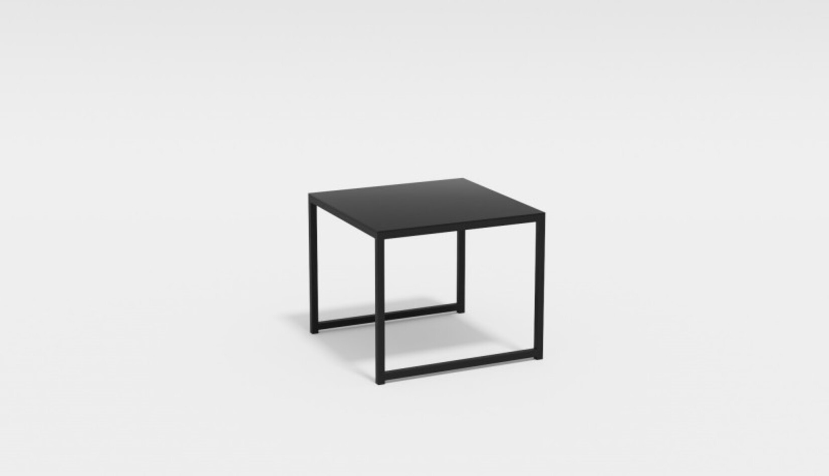 Изображение товара Нераздвижной садовый стол Gardenini CALMA 50 см x 50 см x 42 см алюминий черный