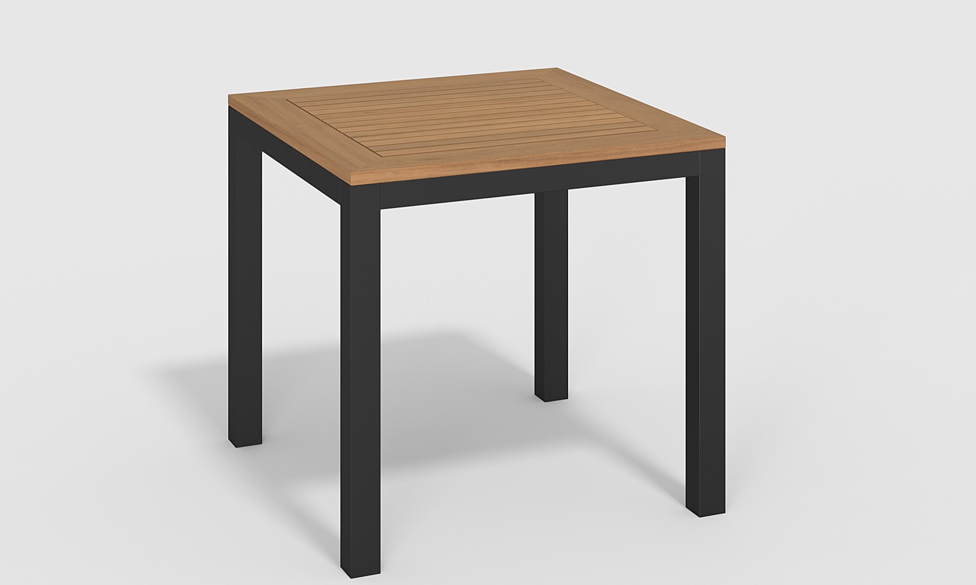 Изображение товара Нераздвижной садовый стол Gardenini BELLA 80 см x 80 см x 75 см алюминий черный