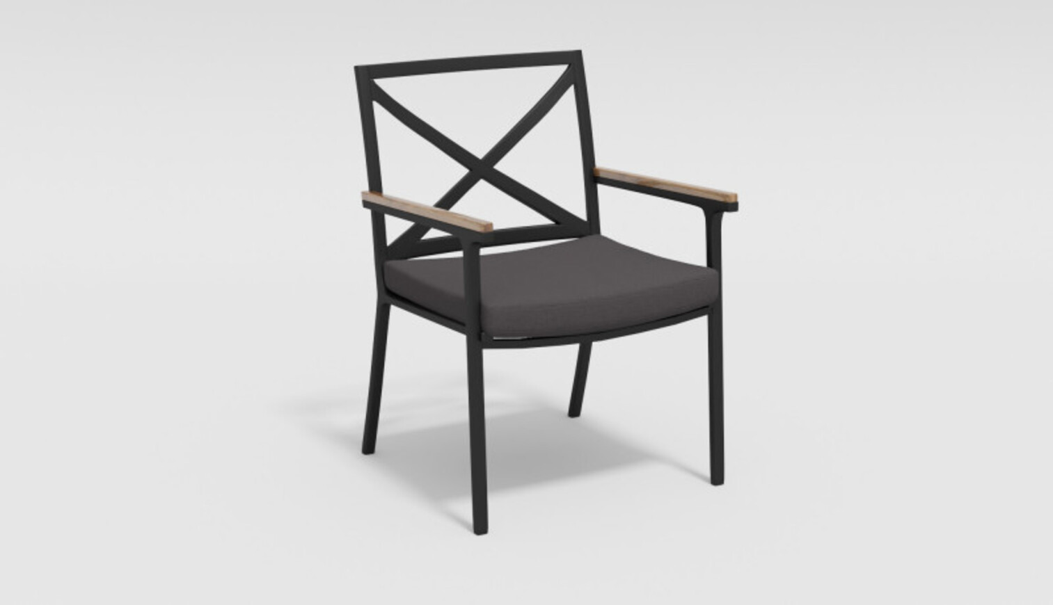 Изображение товара Стул садовый Gardenini Calma 57x86x60 см цвет черный