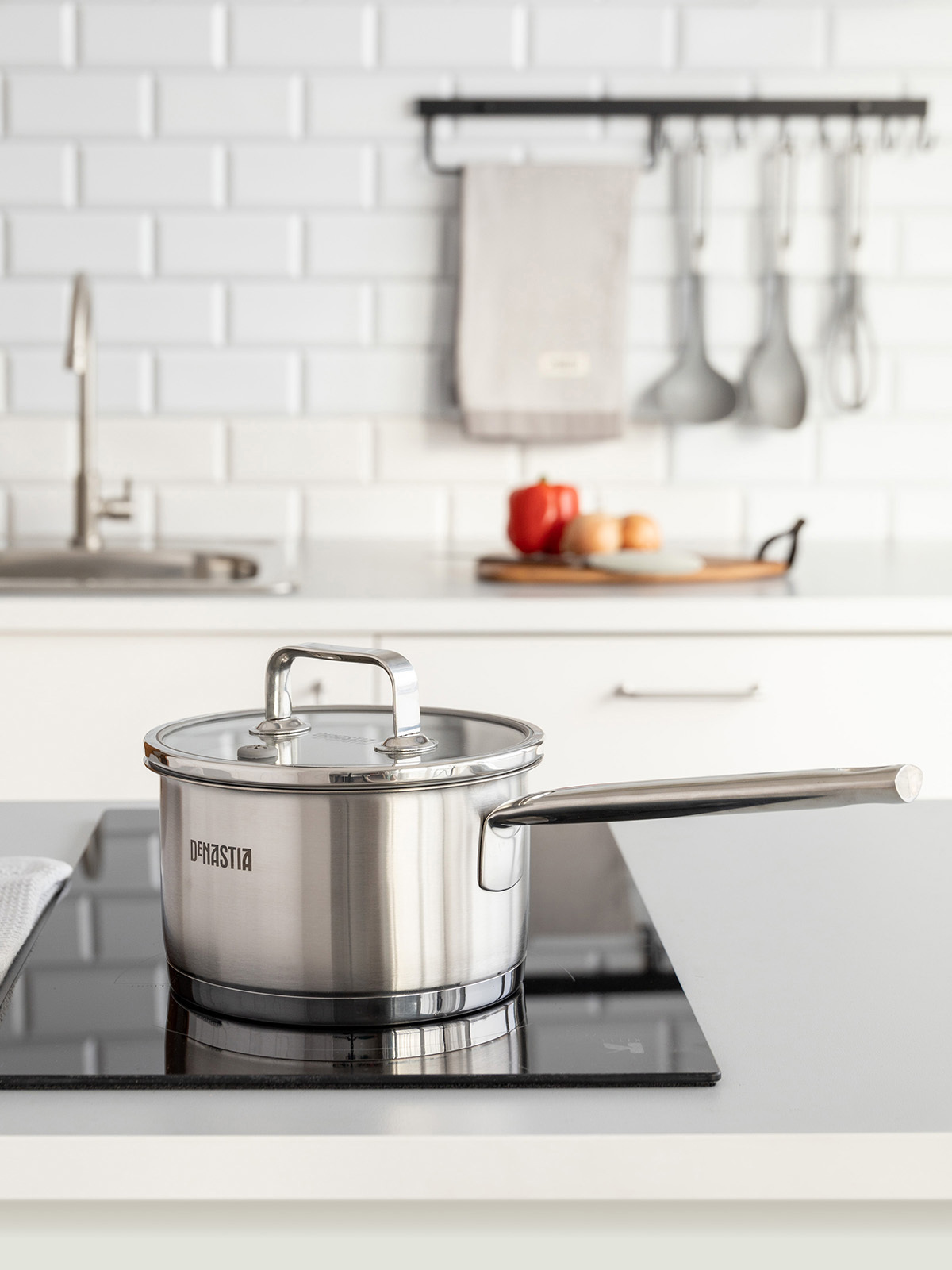 Изображение товара Кастрюля с крышкой 1.8 л DeNASTIA из нержавеющей стали