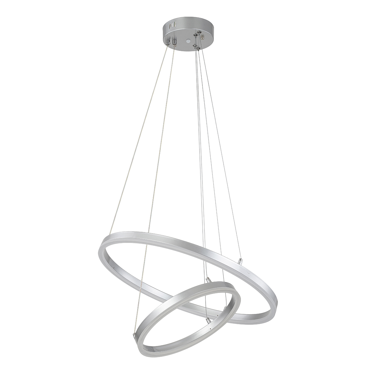 Изображение товара Подвесной светодиодный светильник Escada 10254/2LED Silver APP с пультом управление для 20 м²