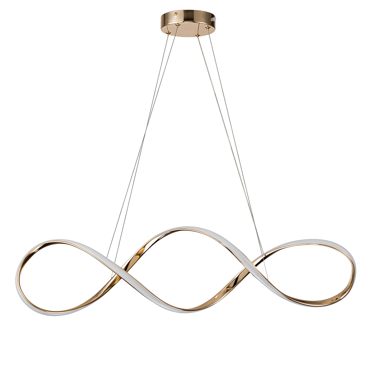 Изображение товара Светильник подвесной светодиодная Escada 10236/1led gold с пультом управления 18 м² теплый белый (желтый), нейтральный белый свет цвет жёлтый/золотой