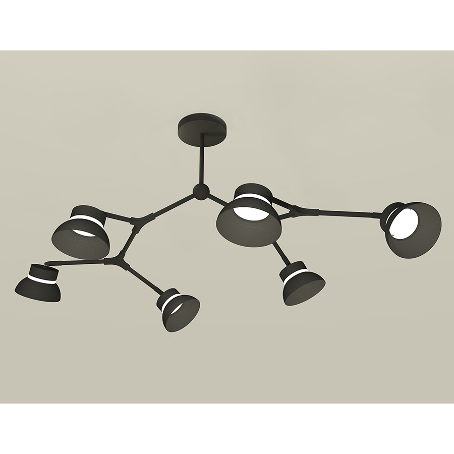 Изображение товара Люстра на штанге Ambrella light XB9056100 для 12 м², черный цвет