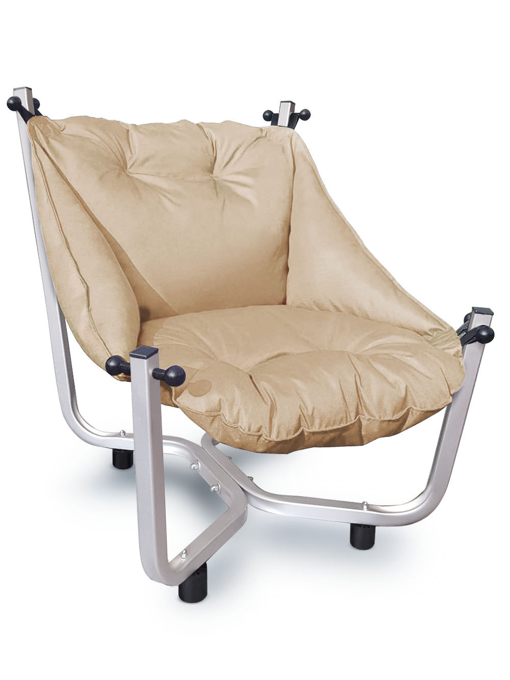 Изображение товара Кресло садовое Отдых 74 см x 80 см x 87 см сталь/ПВХ цвет бежевый