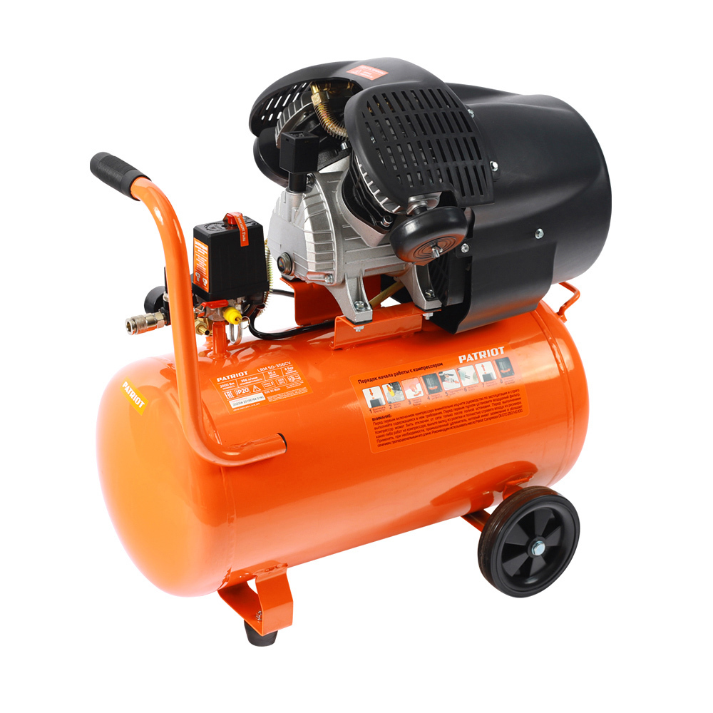 Изображение товара Масляный компрессор Patriot LRM 50-356CV 50л 356л/мин 2кВт