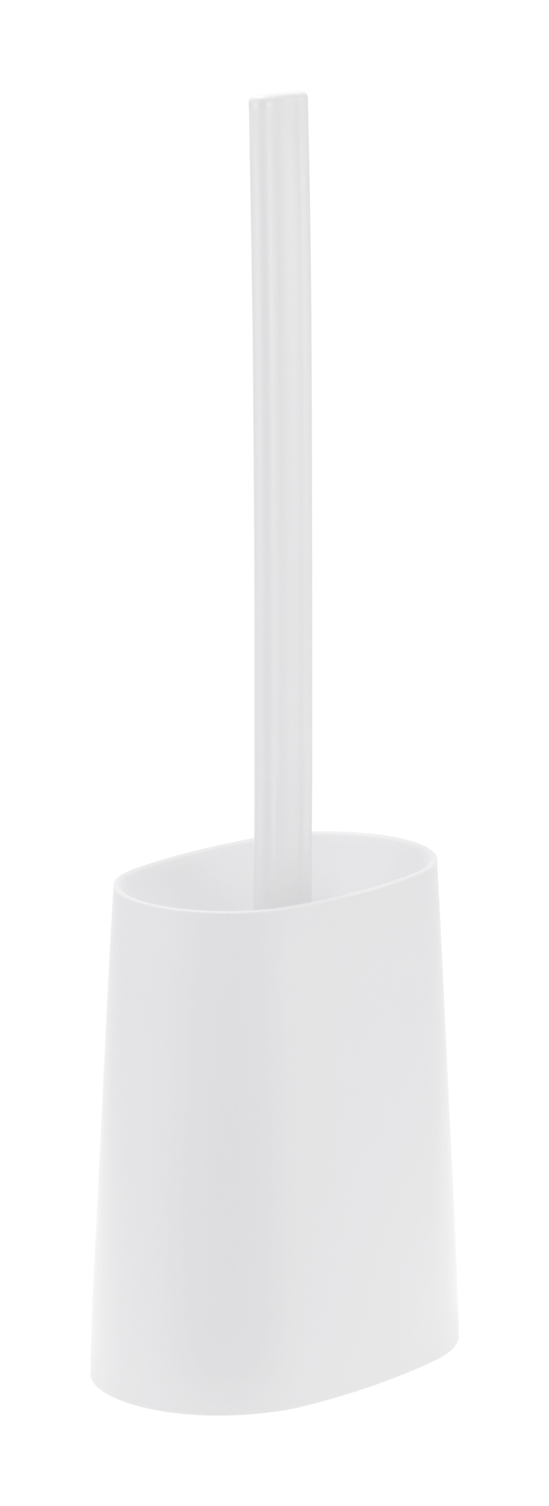 Изображение товара Ёршик для унитаза Idea Делит M5028 белый, компактный и прочный пластиковый аксессуар