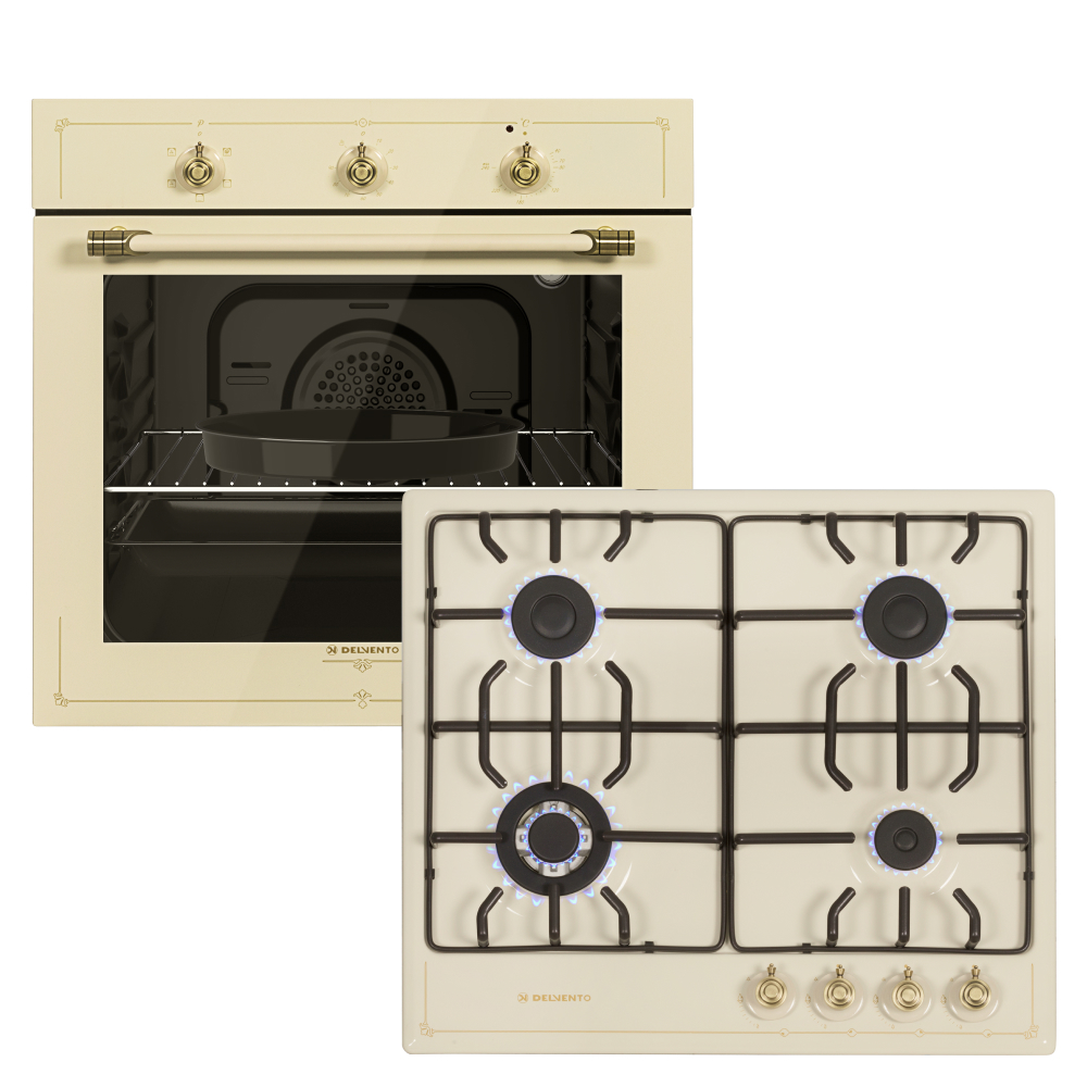 Изображение товара Комплект бытовой техники DELVENTO V66V41O01 с варочной панелью и духовым шкафом