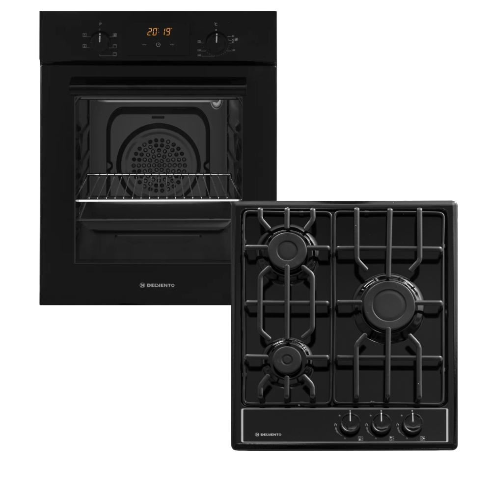 Изображение товара Комплект бытовой техники 2 предмета Delvento V44V30B00 цвет черный