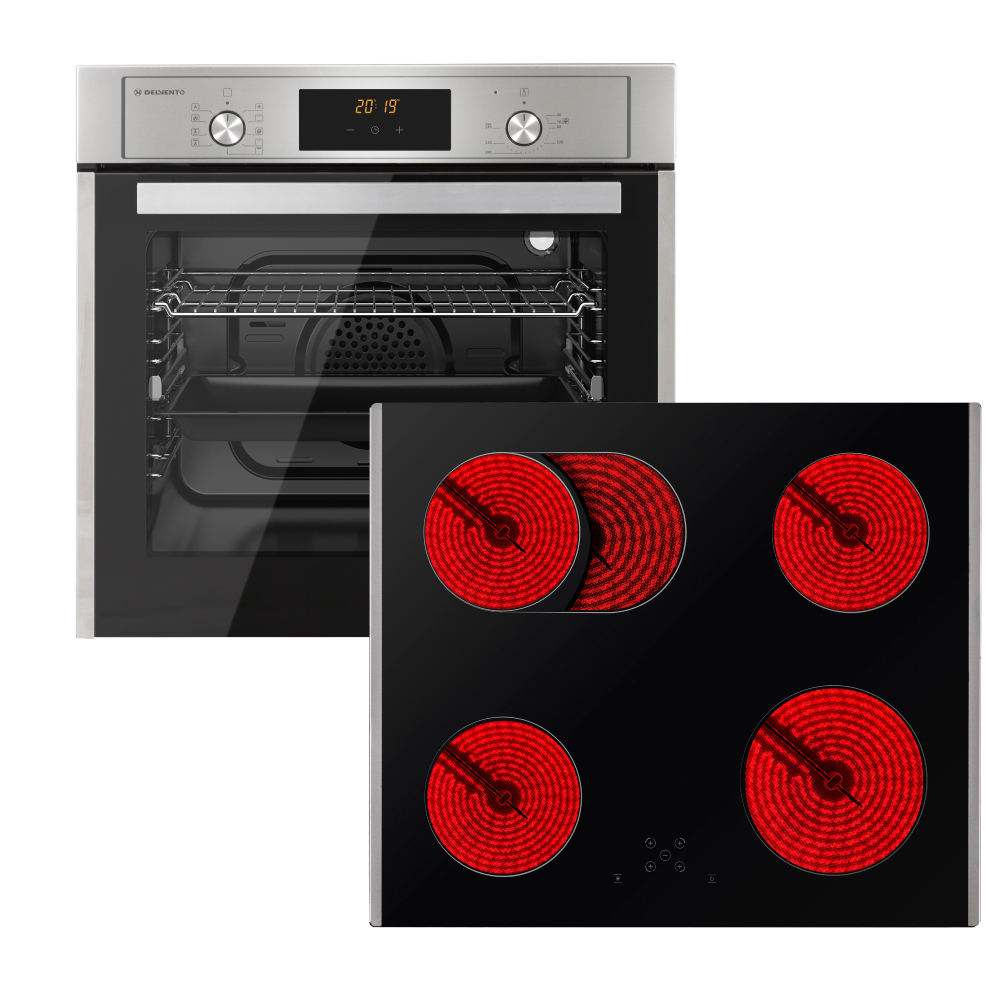 Изображение товара Комплект бытовой техники 2 предмета Delvento V66D24SM33 цвет серый