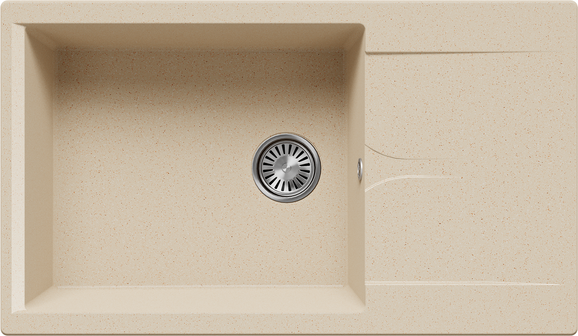 Изображение товара Мойка для кухни врезная Polygran Gals-862 50x86.2 см искусственный мрамор опал