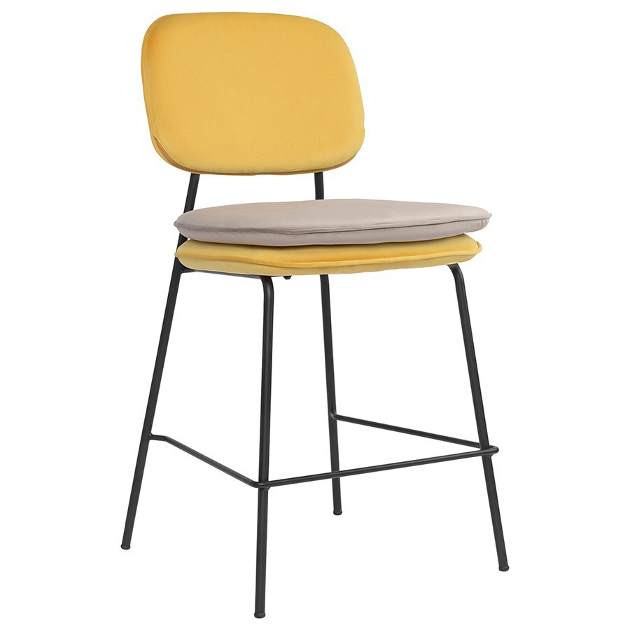 Изображение товара Полубарный стул Bergenson bjorn Pea желтый бежевый современный дизайн