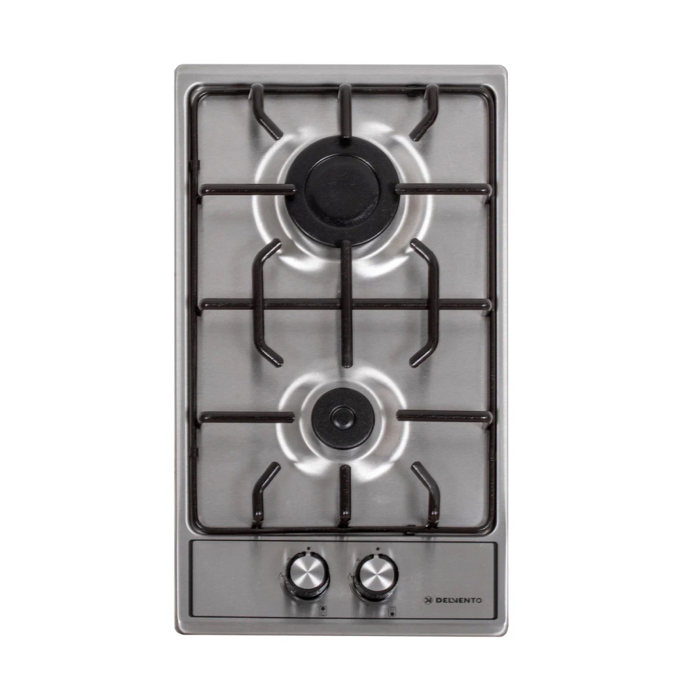 Изображение товара Газовая плита Delvento V30V20M088 2 конфорки серый 30 см встроенная