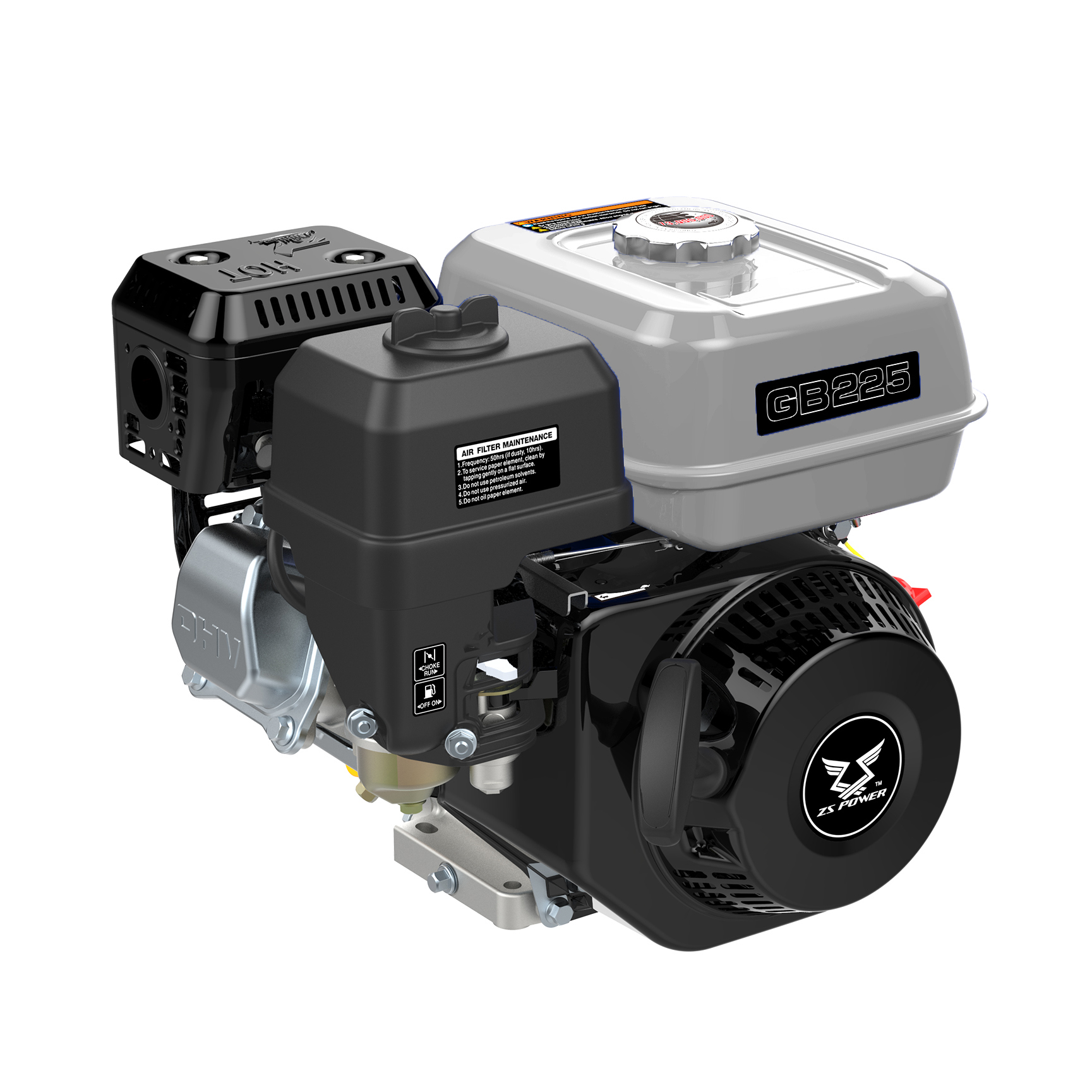 Двигатель бензиновый Zongshen ZS GB 225 S-тип 7.5 л.с