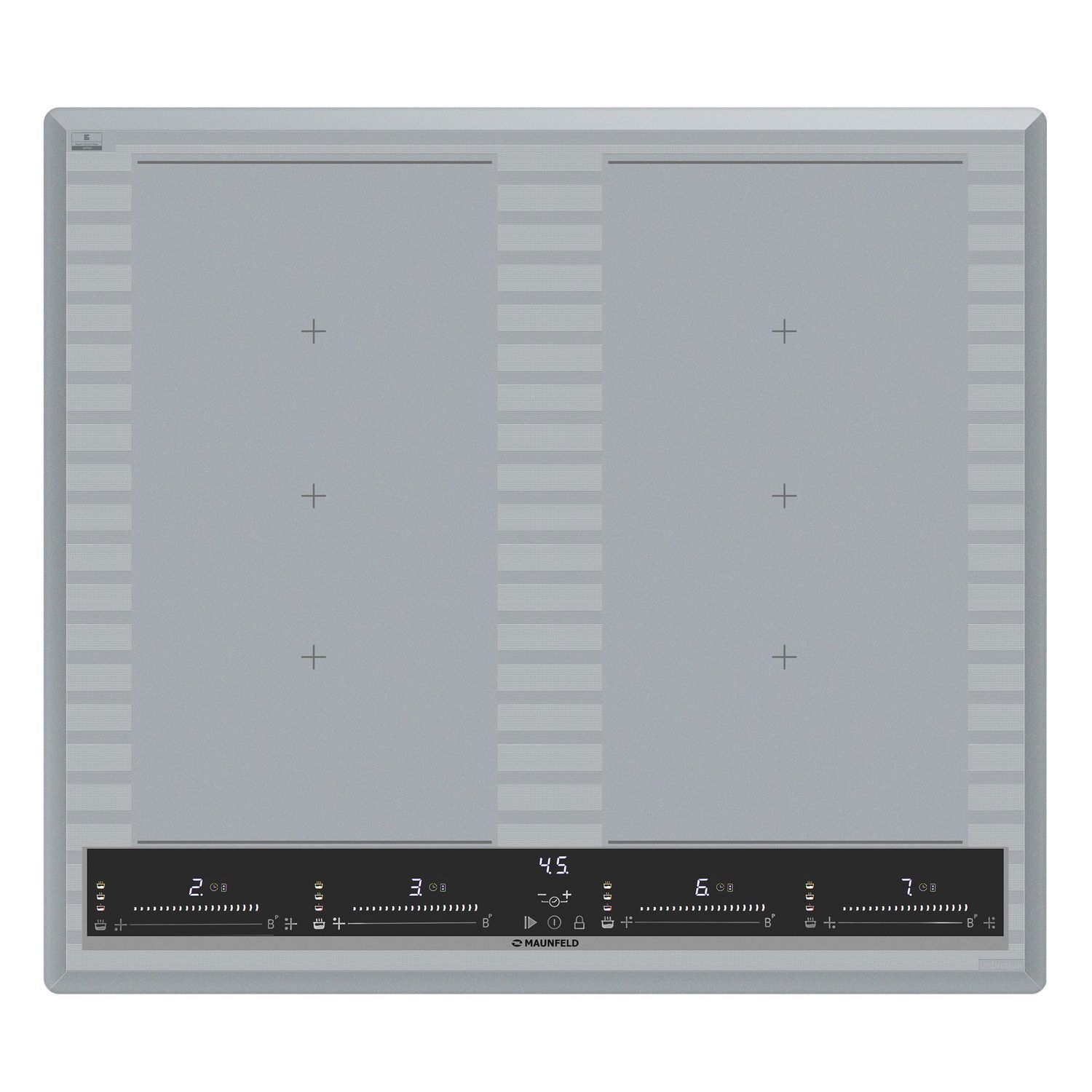 Изображение товара Индукционная варочная панель Maunfeld CVI594SF2MBL LUX 59 см 4 конфорки цвет голубой