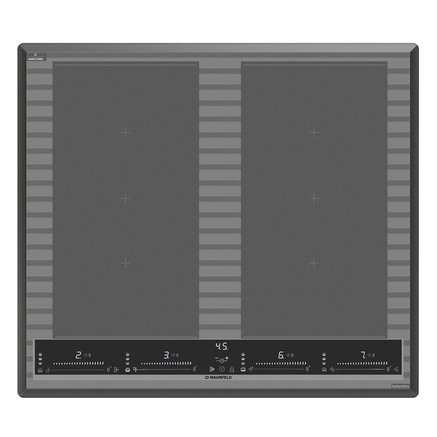Изображение товара Индукционная варочная панель Maunfeld CVI594SF2MDGR LUX 59 см 4 конфорки цвет графитовый