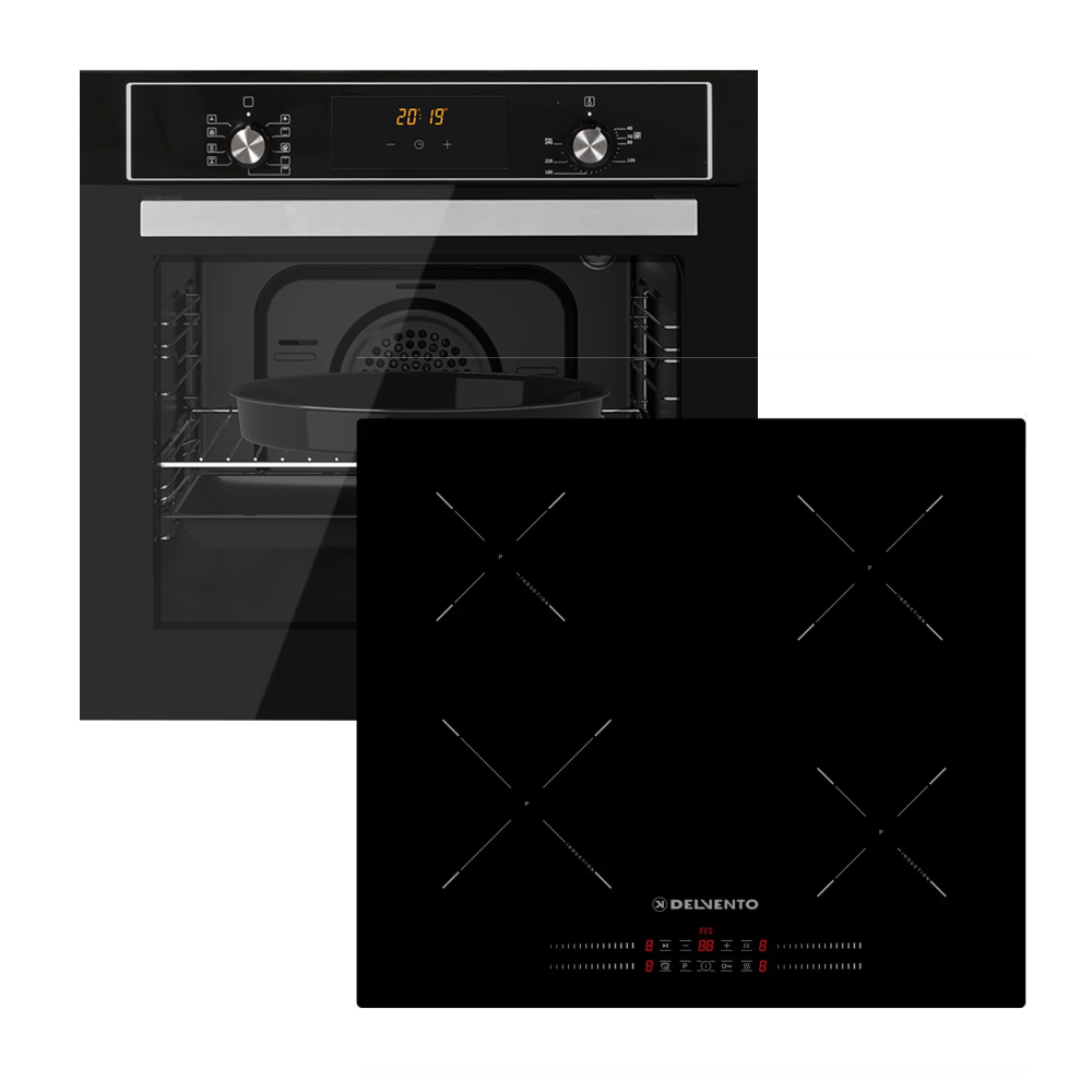 Изображение товара Комплект бытовой техники 2 предмета Delvento V66I74BS01 цвет черный