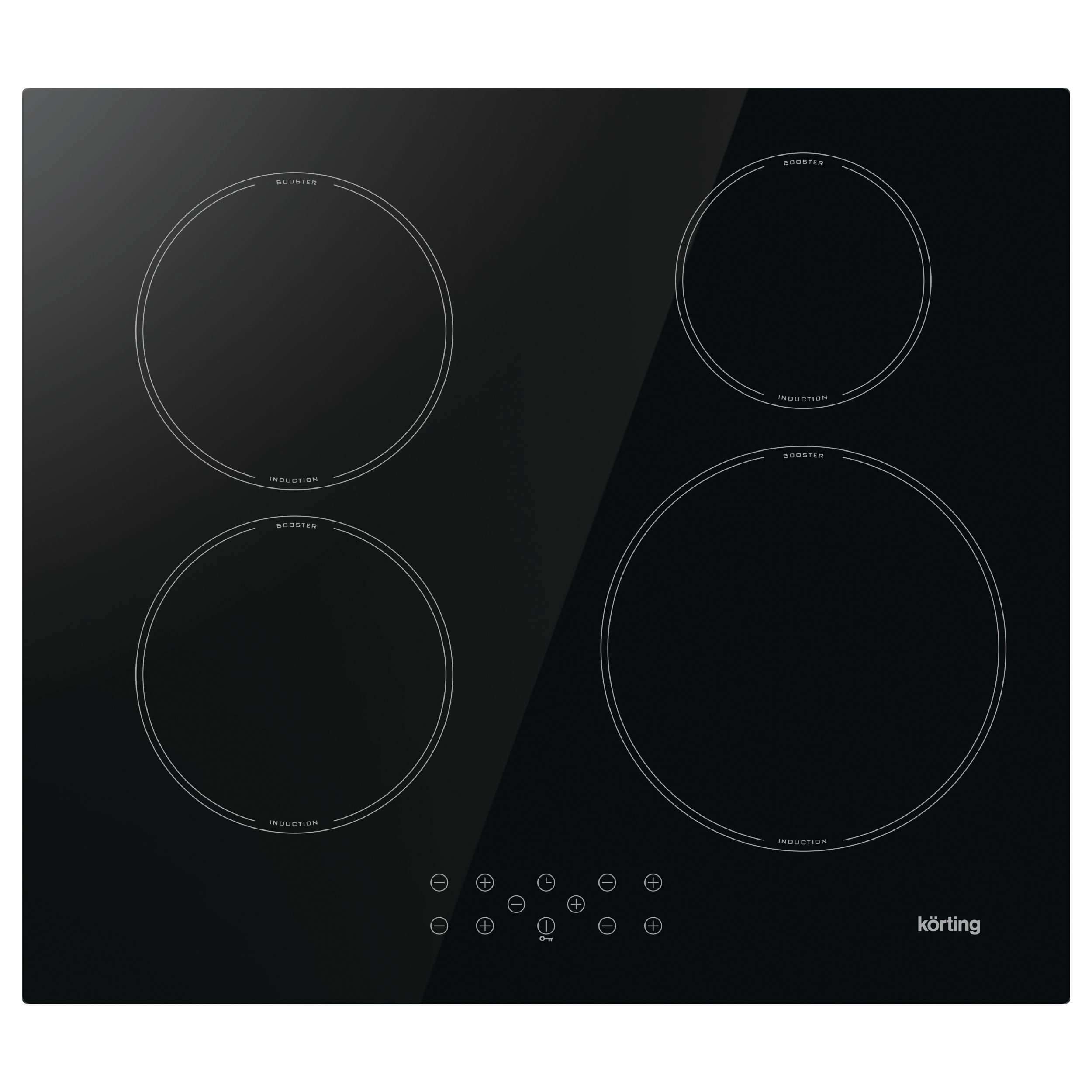 Изображение товара Индукционная варочная панель Korting HI 64044 B 4 конфорки сенсорное управление черный