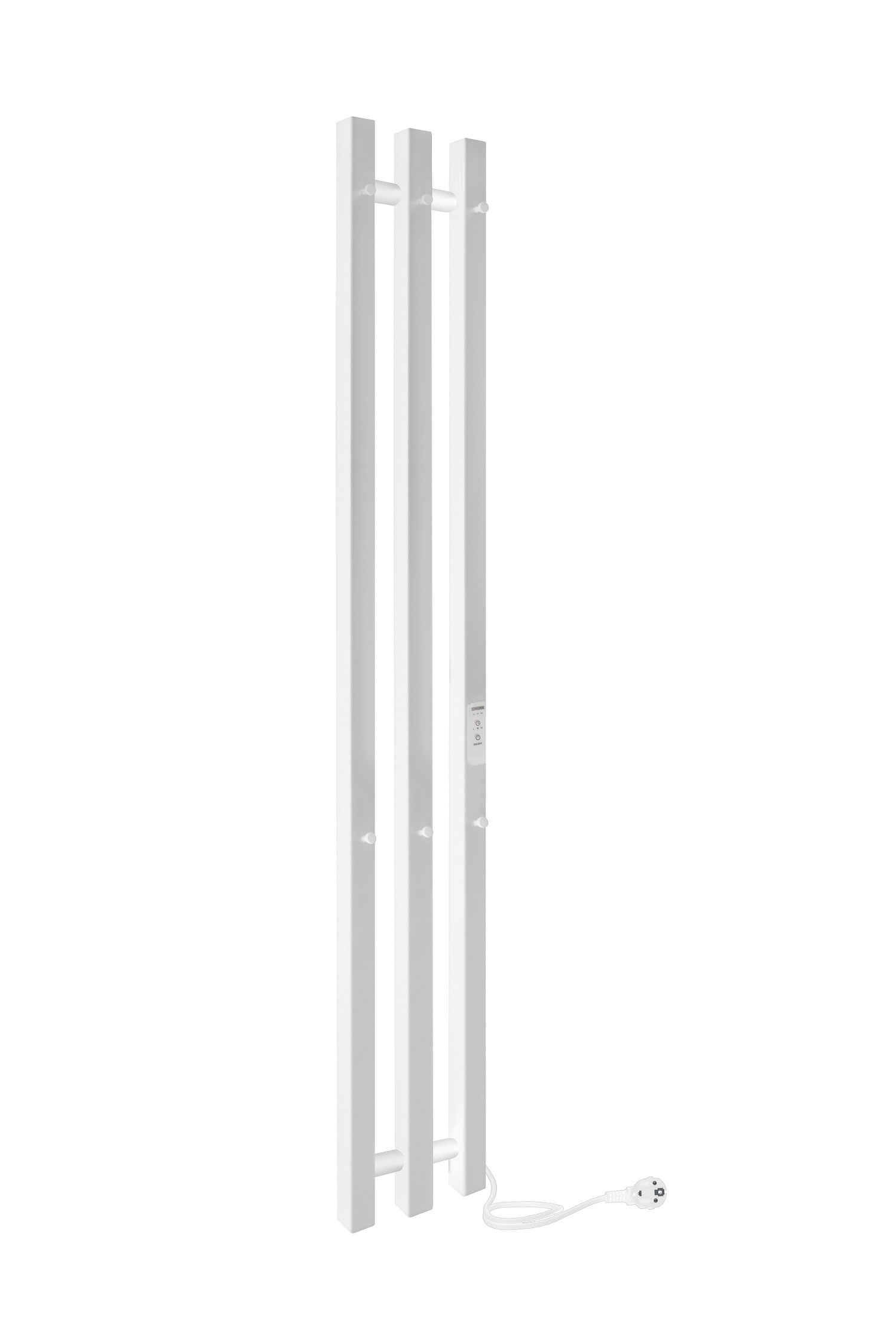 Изображение товара Электрический полотенцесушитель Indigo Style 3 Pro 130x1200 107 Вт белый матовый