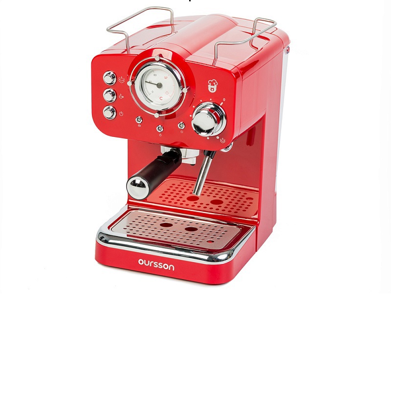 Изображение товара Рожковая кофеварка Oursson EM1510/RD цвет красный