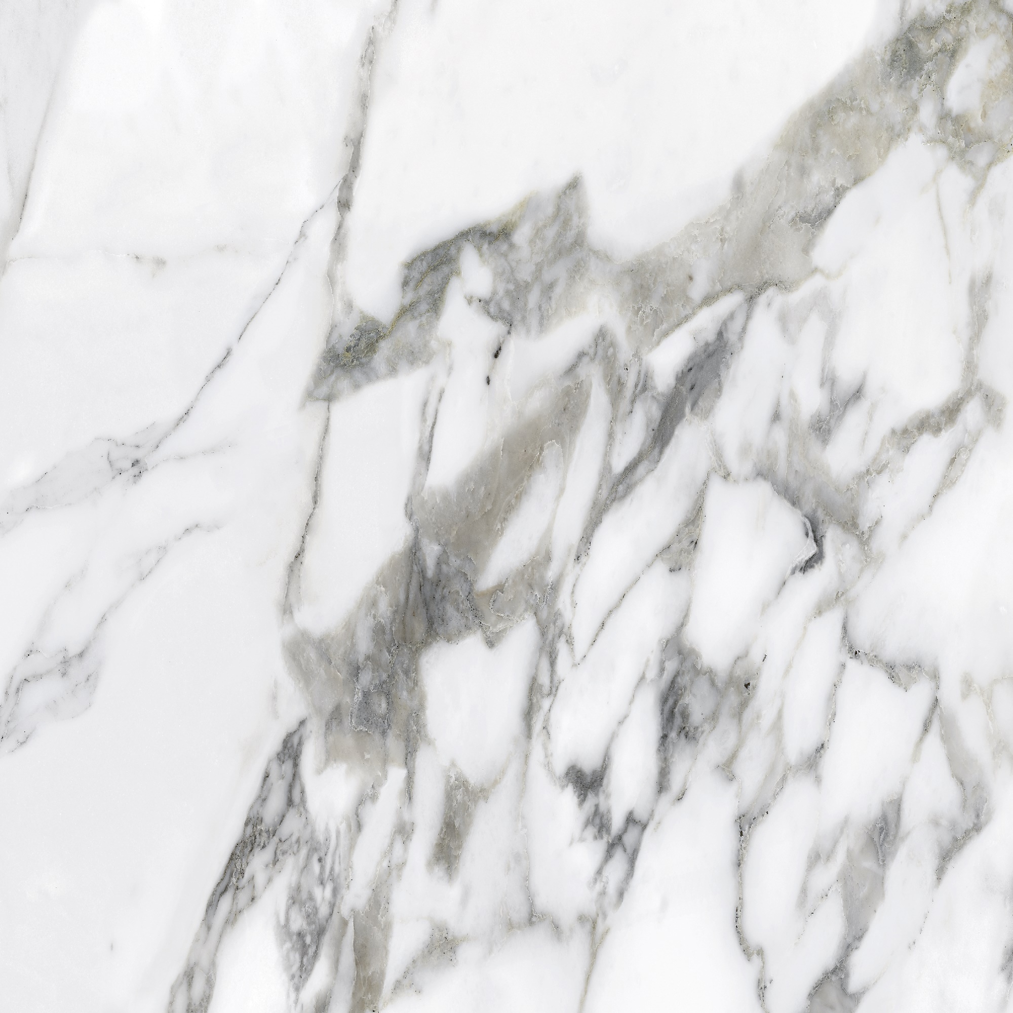 Изображение товара Керамогранит Gresse Ellora 60x60см глазурованный матовый белый мрамор