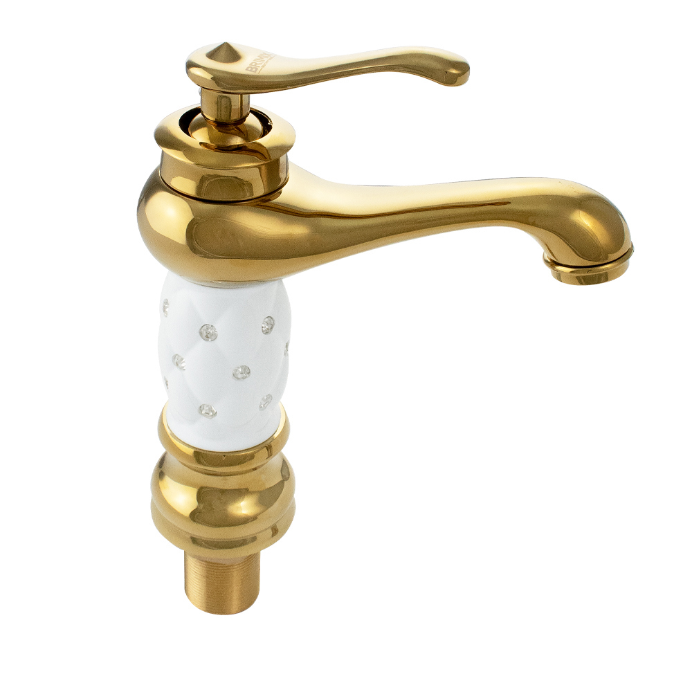 Изображение товара Смеситель BRIMIX 122 светло-золотой с керамической вставкой