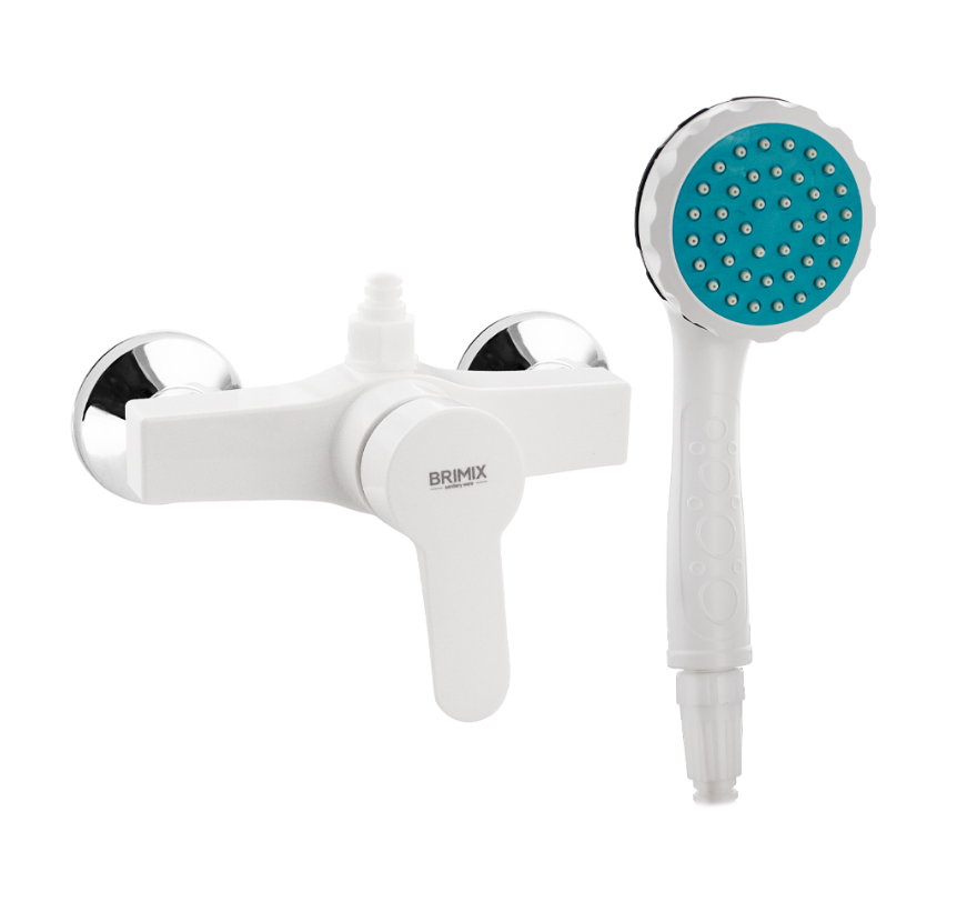 Изображение товара Смеситель для душа BRIMIX 594 Одниточный белый