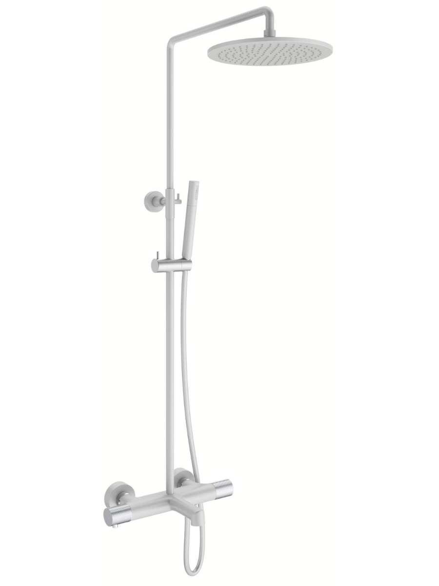 Изображение товара Душевая стойка Altrobagno Intento 030424 biop AltroBagnoIntento030424BiOp 1 режимная цвет белый матовый