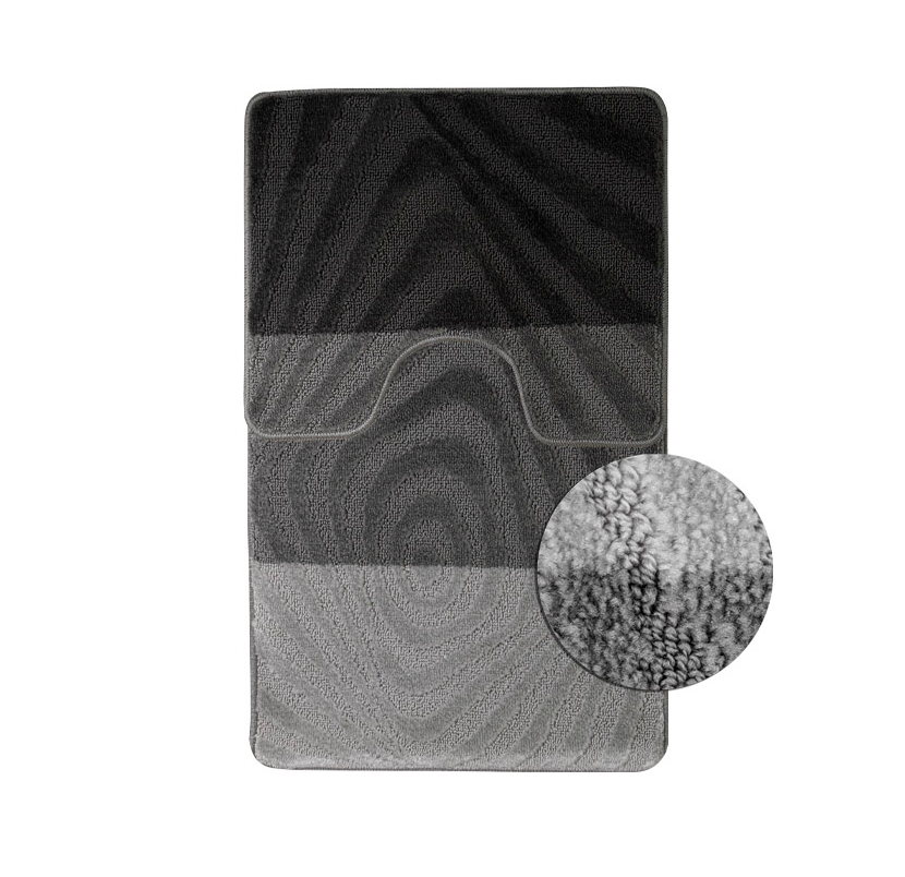 Изображение товара Коврик для ванной САНАКС 00230 100x60 см серый антрацитовый