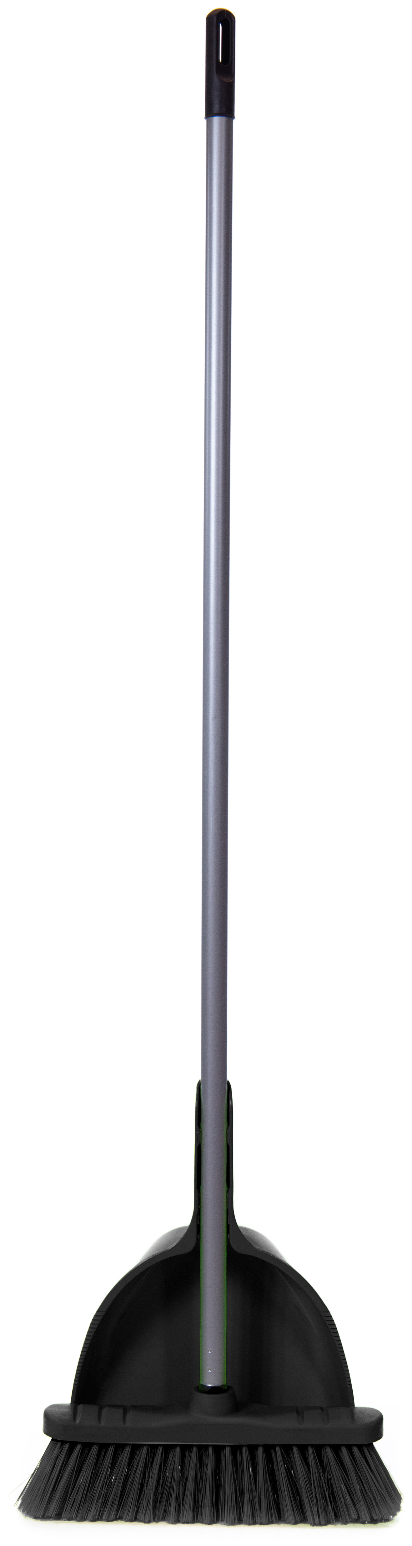 Набор для уборки InLoran совок и щетка с ручкой 110см