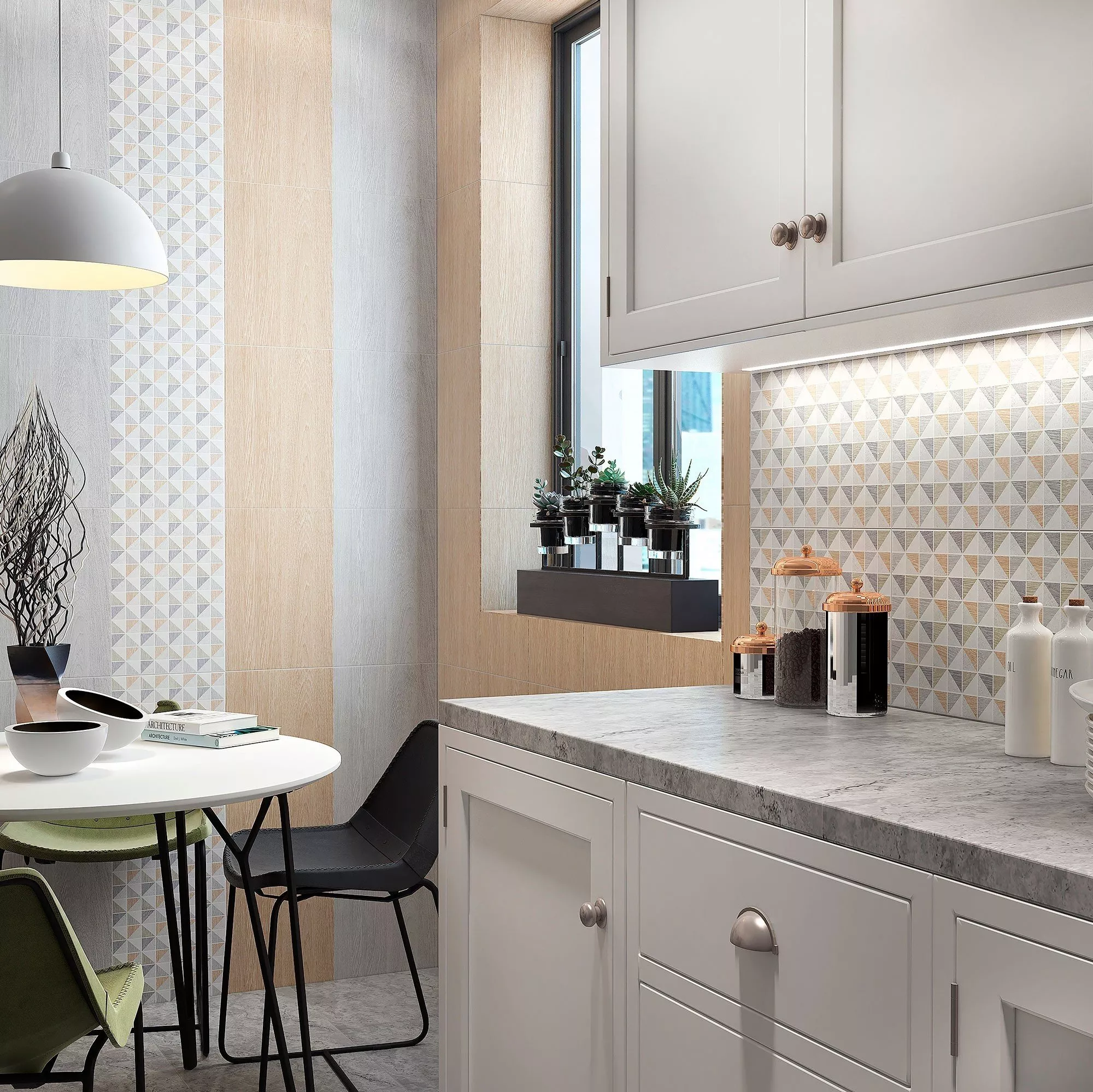 Изображение товара Керамогранит Керамин Киото 00-002024 27.5x40см цвет серый, цена за упаковку