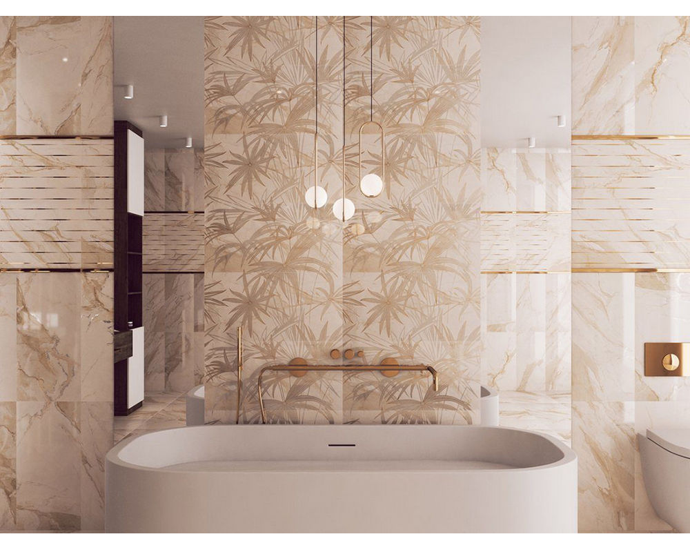 Изображение товара Настенная плитка Kerlife Calacatta Gold 1020 коричневый мрамор 31.5х63 см