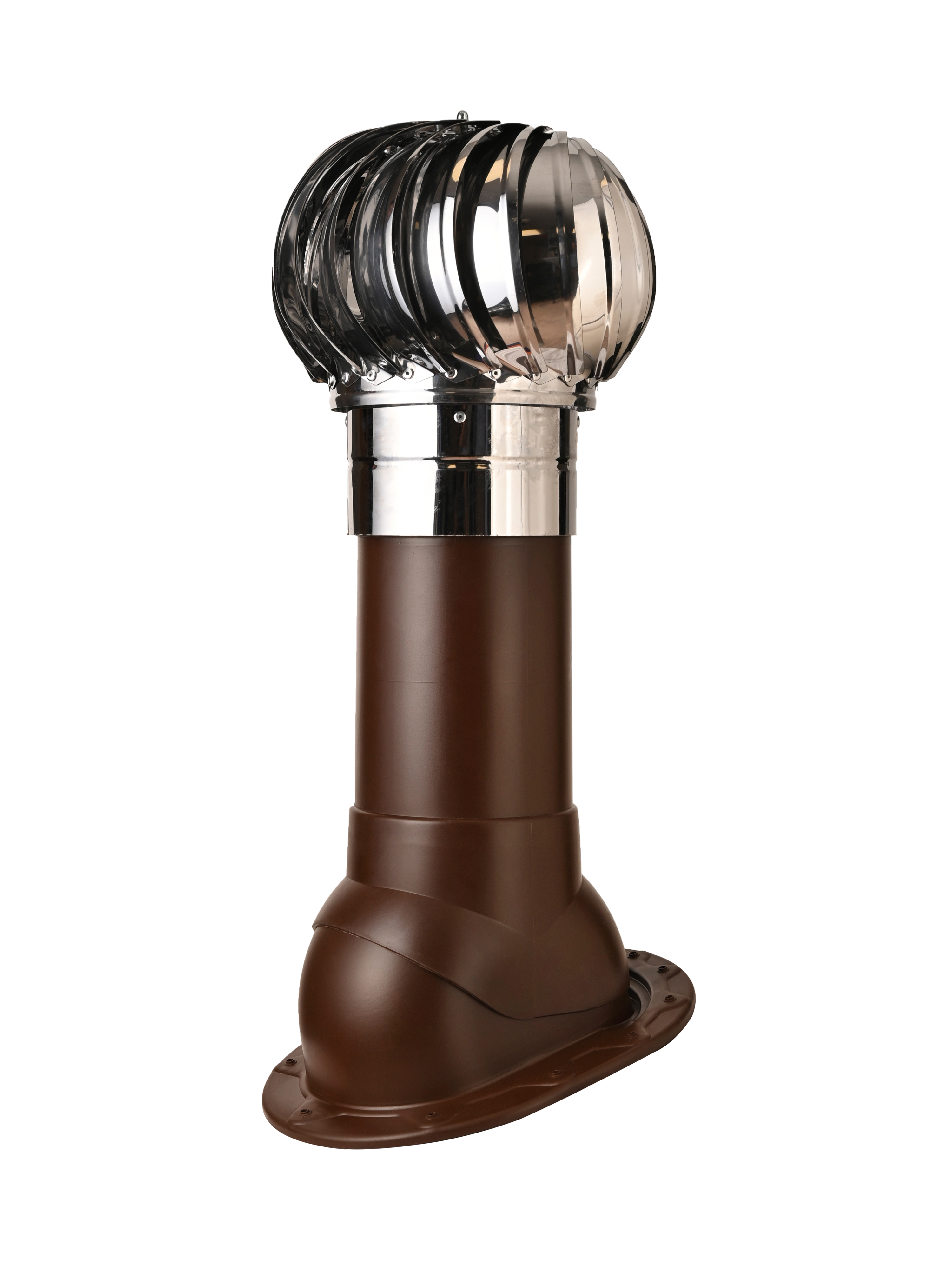 Изображение товара Турбодефлектор Polivent TD160 НСТ утепленный Н500 для скатной кровли цвет коричневый