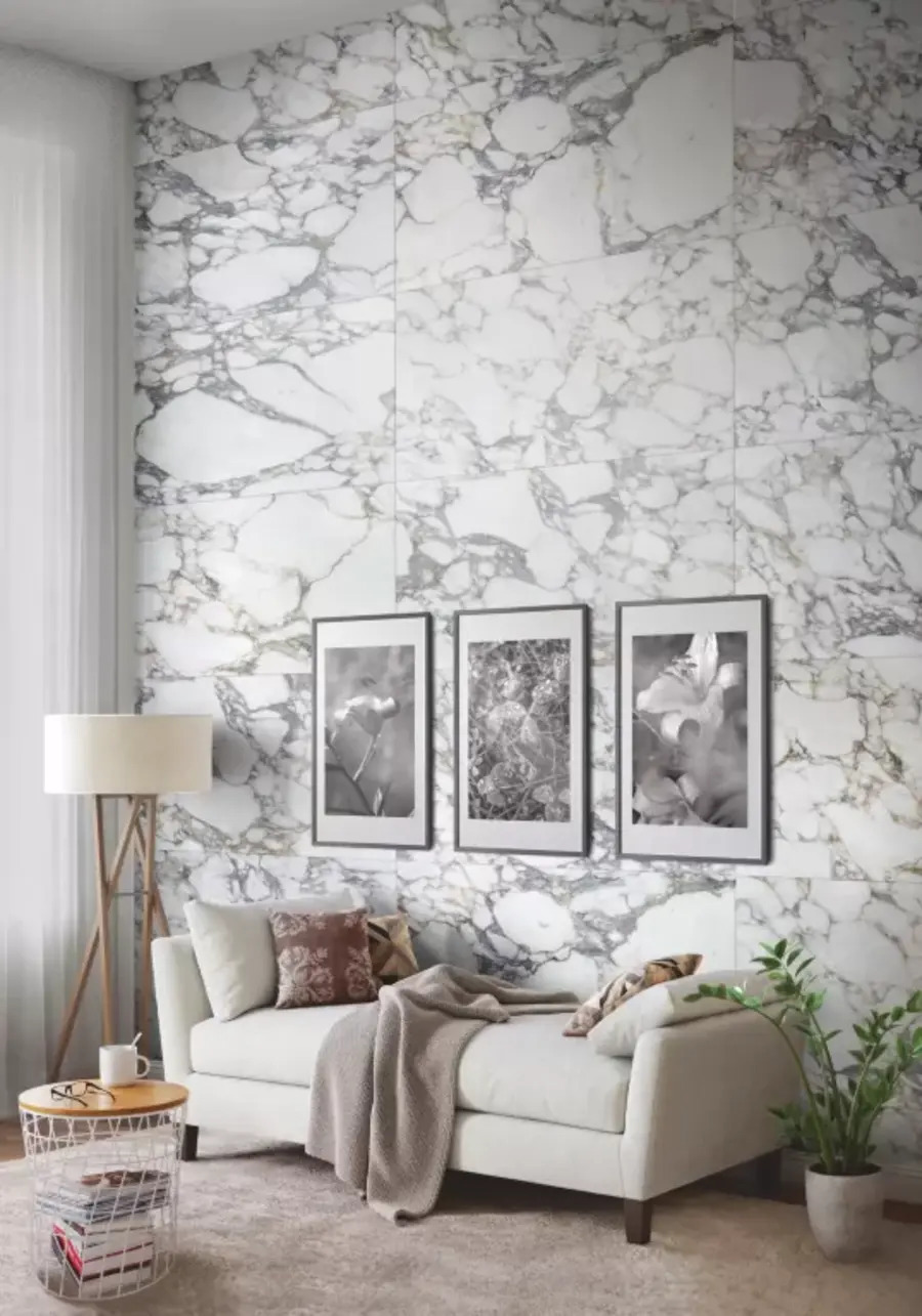 Изображение товара Керамогранит Idalgo home Граните люссо ID9093b097LLR 120x60см цвет белый, цена за упаковку