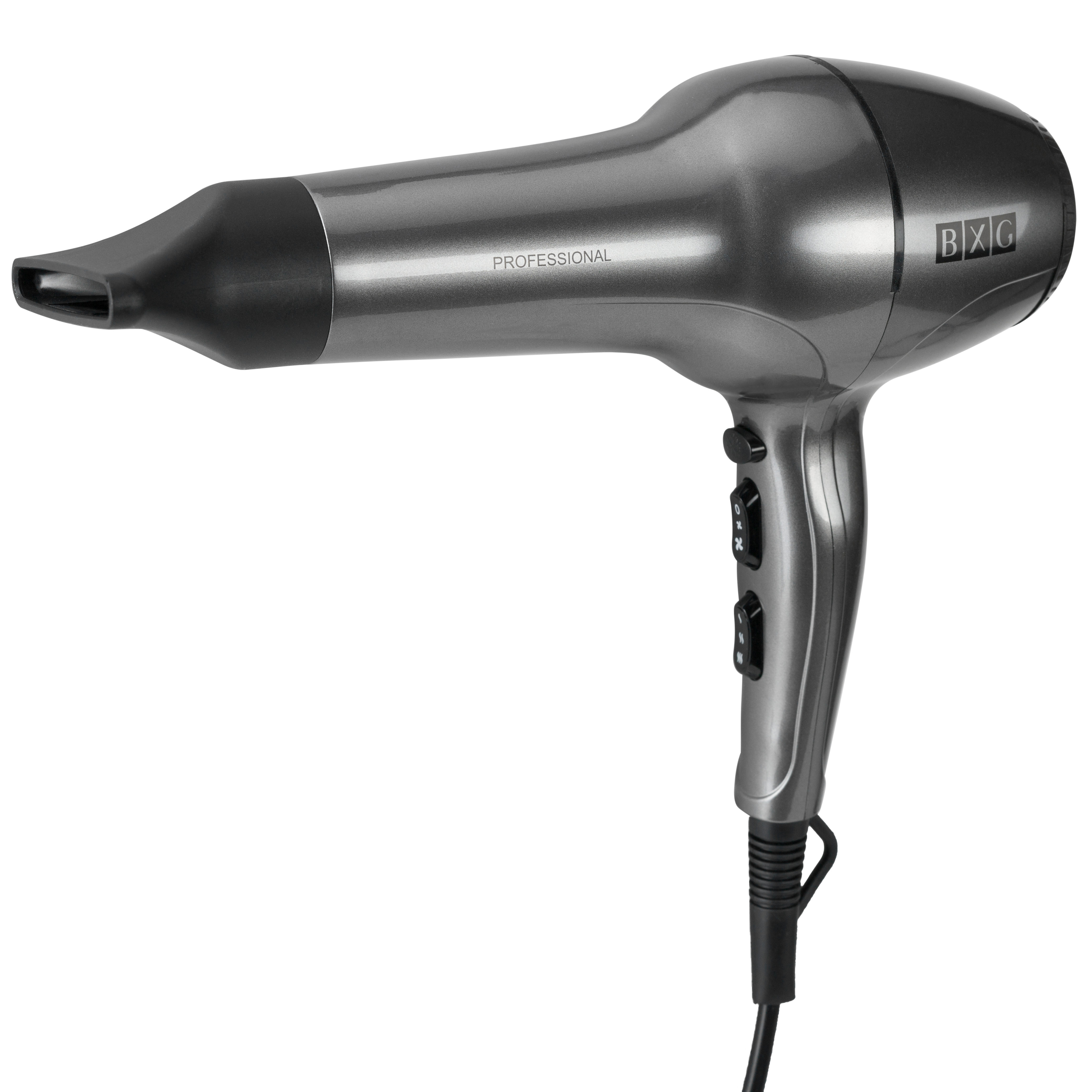 Изображение товара Фен настенный BXG 2000 А1, 2400 Вт, цвет графит металлик
