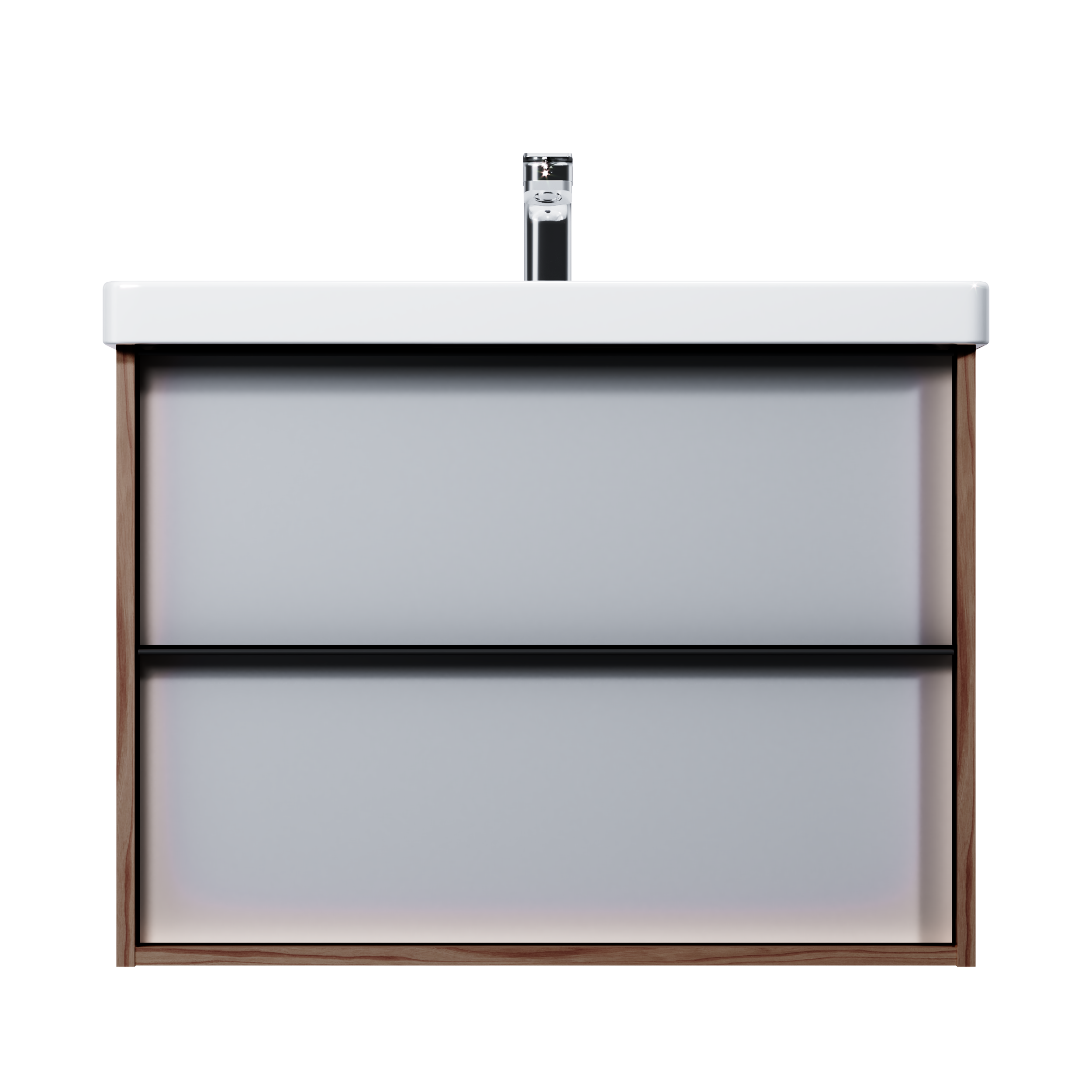 Изображение товара Подвесная тумба AM.PM Stern 75 см цвет орех с ящиками