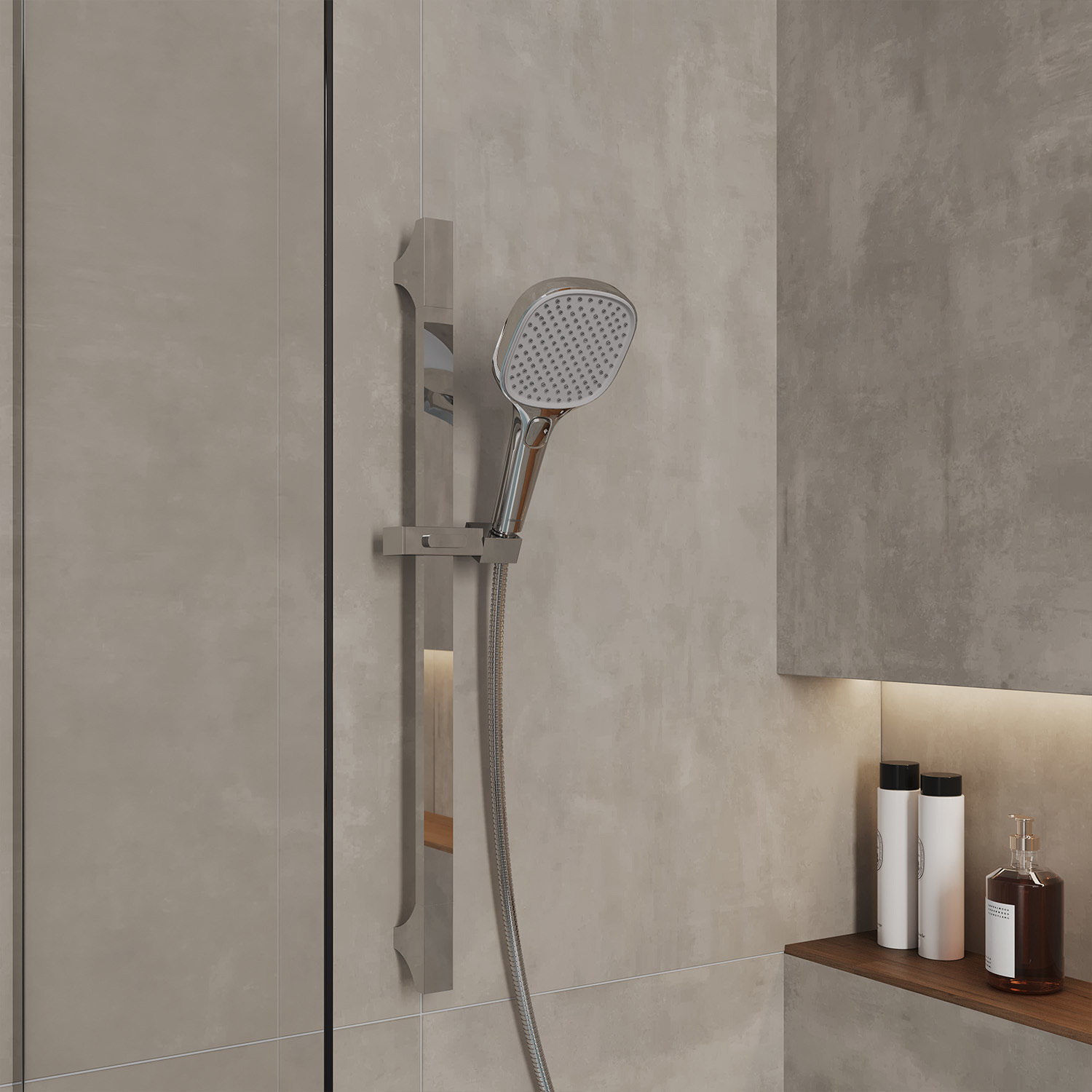 Изображение товара Лейка для душа Milardo ILS3FC0M18 3 режимная цвет глянцевый хром