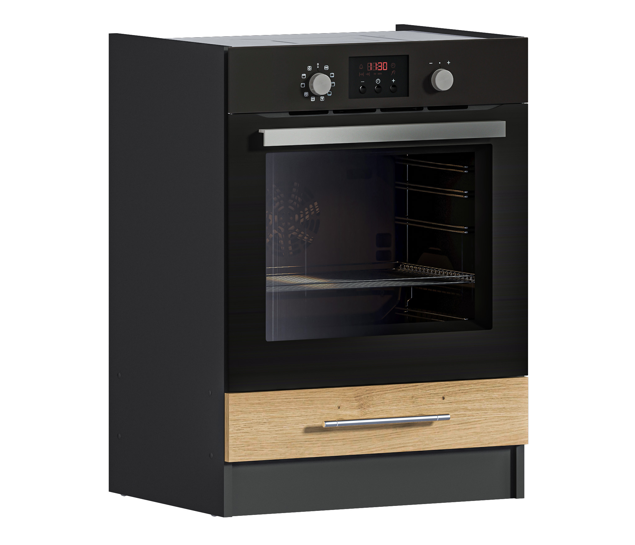 Изображение товара Напольный шкаф Столплит Ангелина 60x81 см МДФ Диамант Серый Дуб Дикий