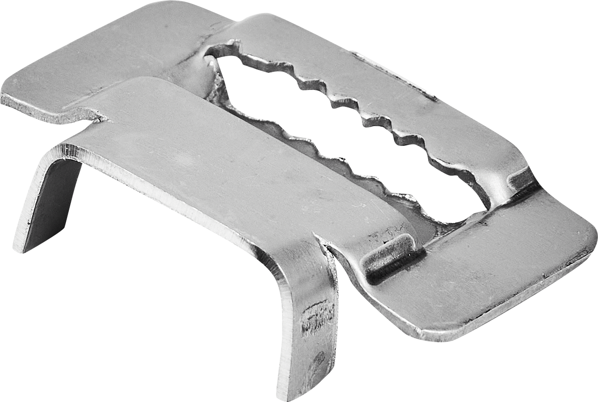 Зажим для тарной ленты 6.49x28.05x42.51 мм нержавеющая сталь 2 шт