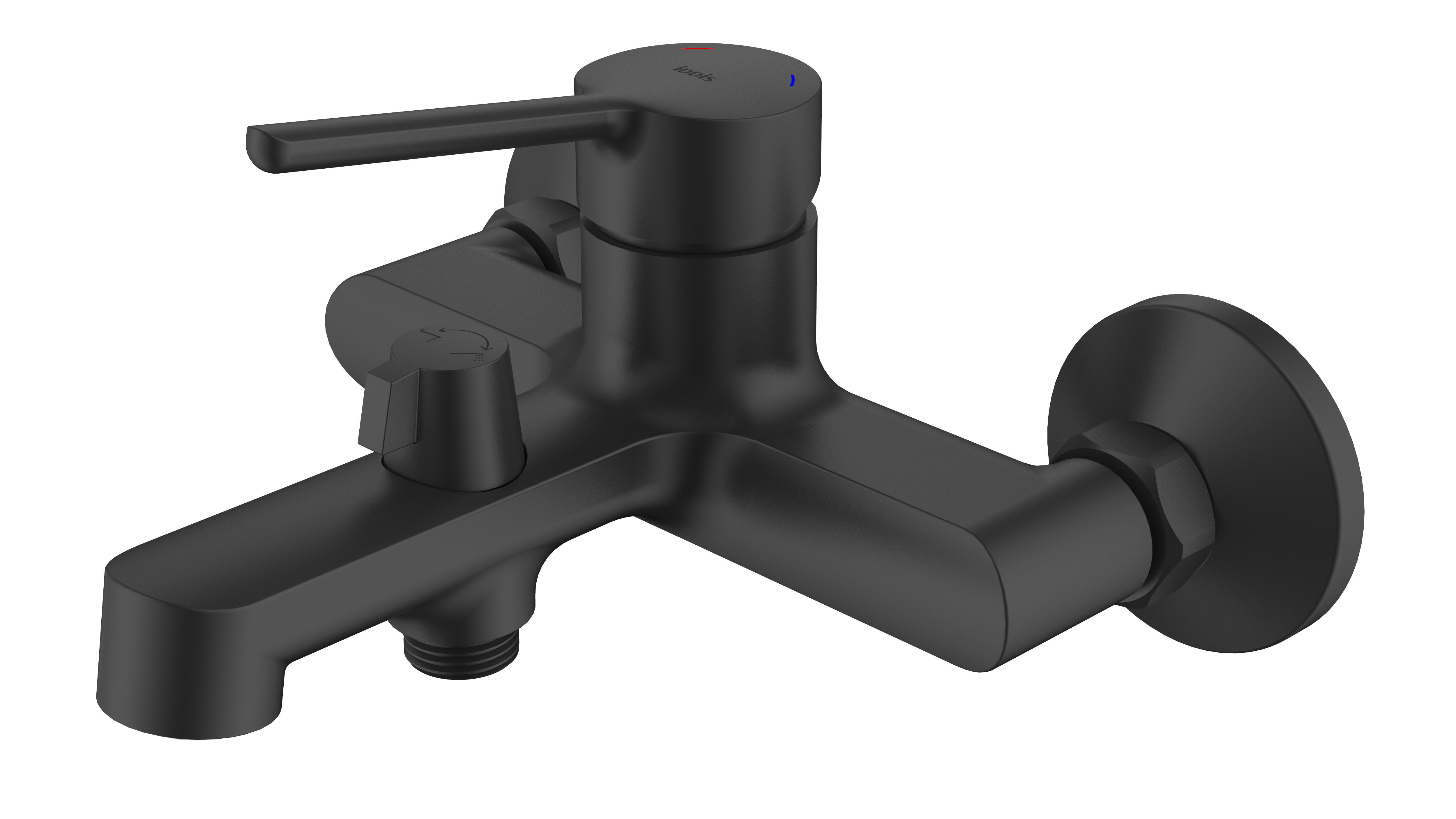 Изображение товара Смеситель для ванны Iddis Odda ODDBL00i02WA черный матовый однорычажный