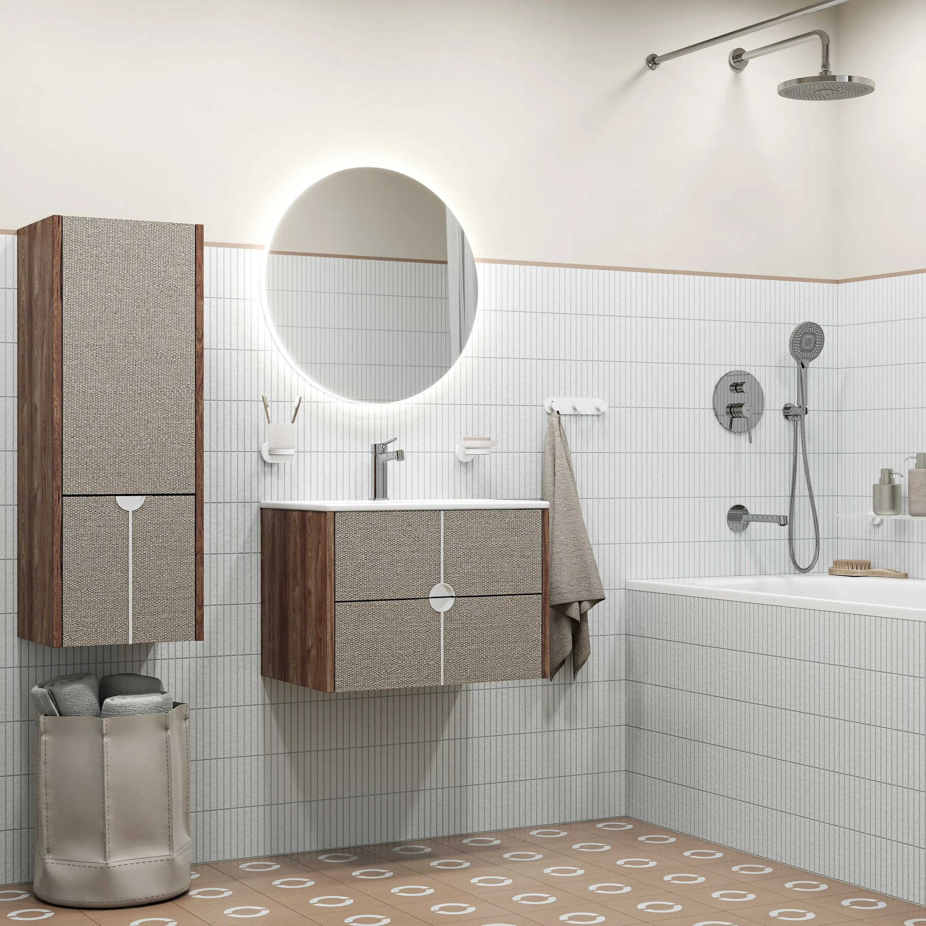 Душевая система Iddis Odda ODDSB03i68 скрытого монтажа цвет хром - 1