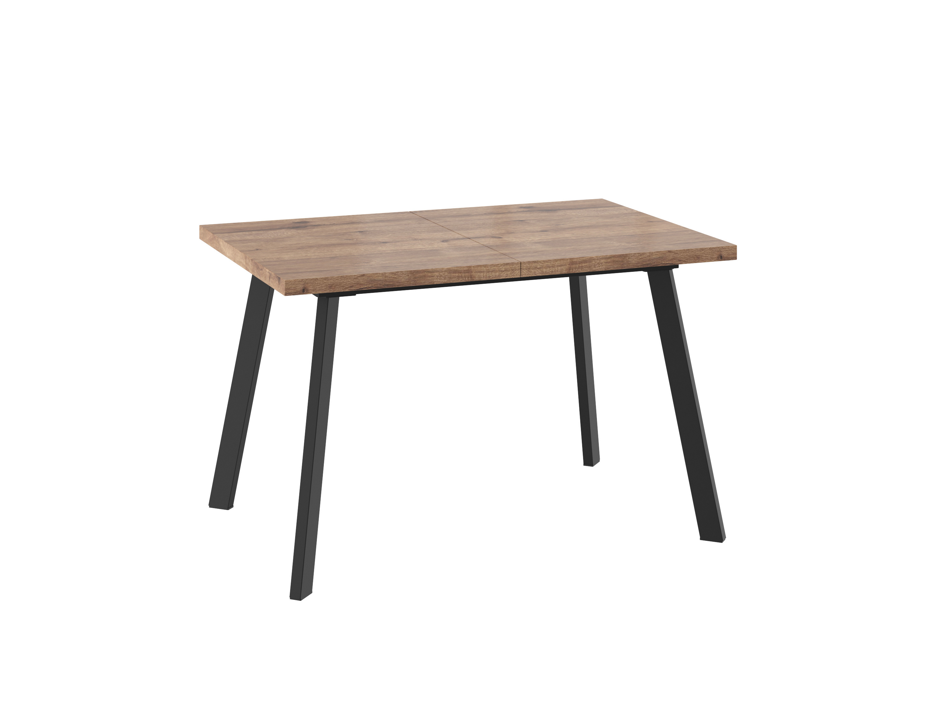 Изображение товара Стол прямоугольный Mamadoma Borg 120x75x80 см ЛДСП цвет черный/дуб веллингтон