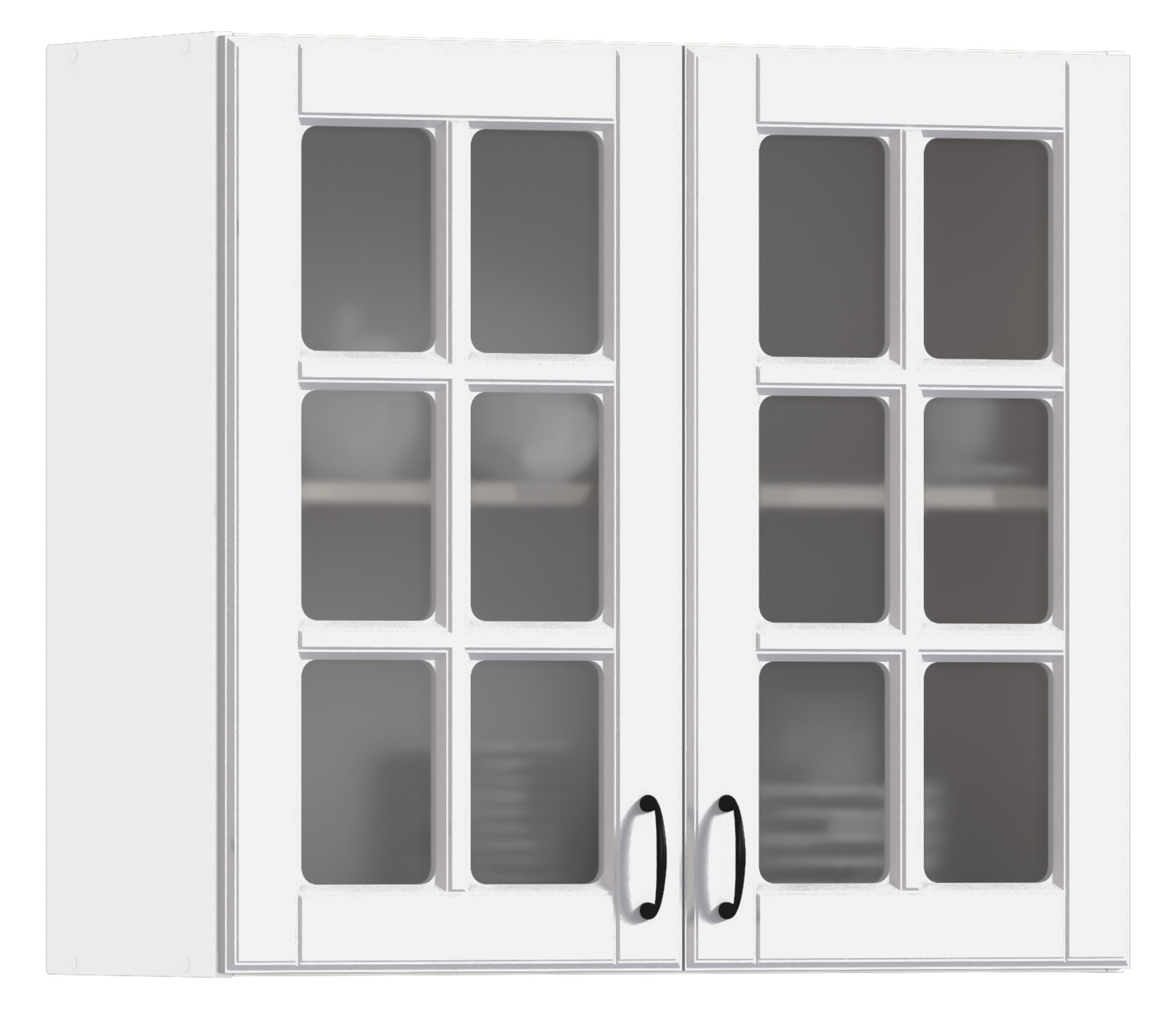 Изображение товара Навесной шкаф Столплит Регина 80x72x30 см МДФ цвет белый