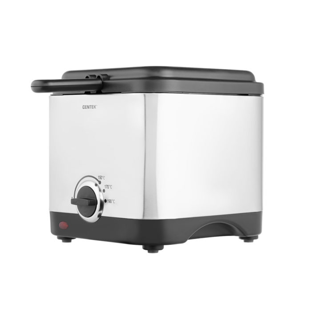 Изображение товара Электрическая фритюрница Centek 252069 1.5 л серебристая с тефлоновым покрытием